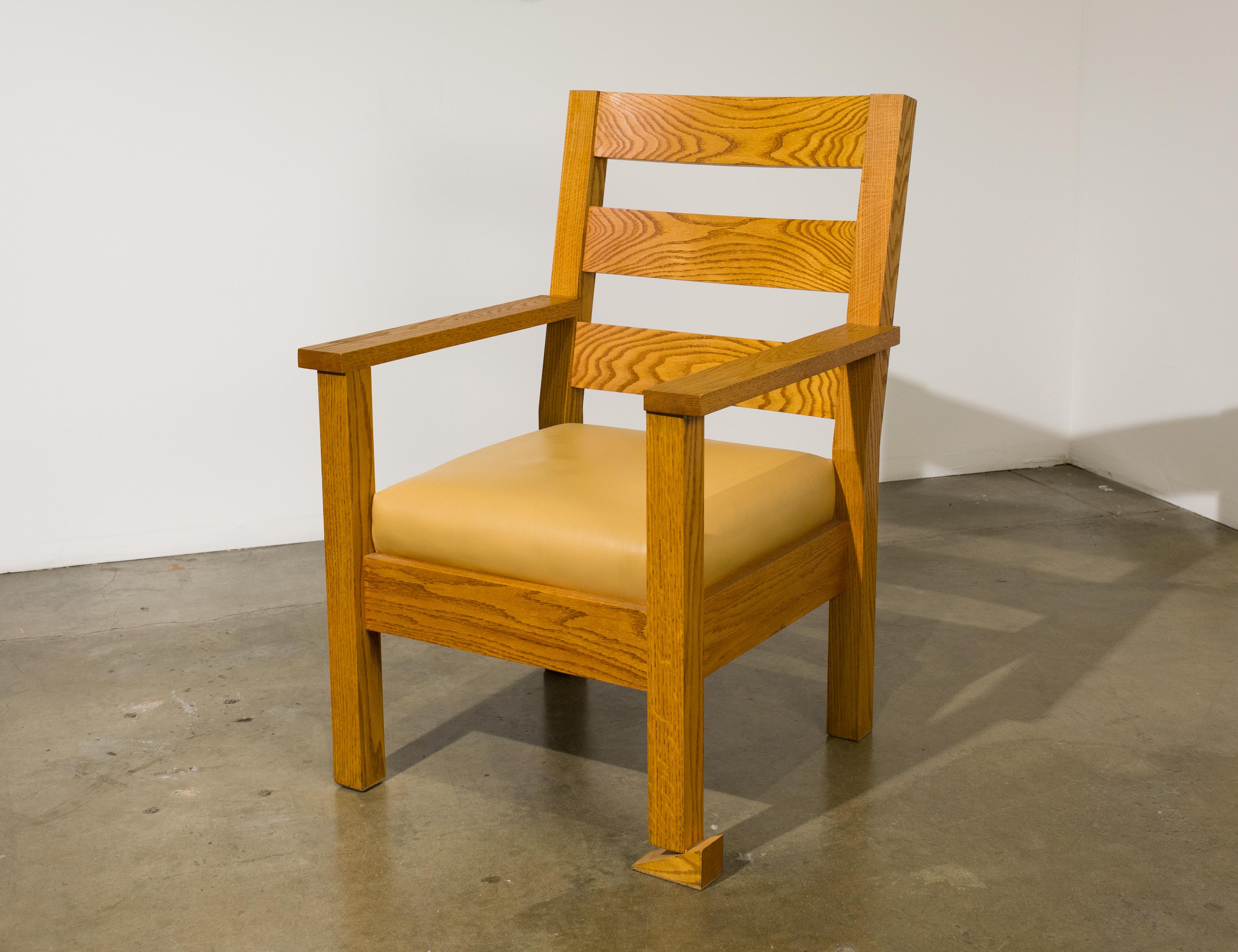 Tony Tasset Abstract Sculpture - Chair (Wedged)
