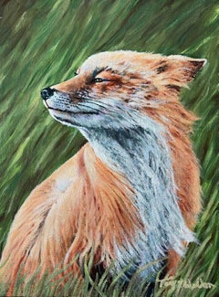 "Bliss" (2024) by Tony, Two Feather, Weldon, Original Acrylic Animal Painting
