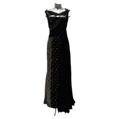 Tony Ward Black & White Pattern Dress