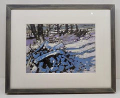 Tony Williams RSMA Original Oil Painting Snow Landscape Post Impressionist