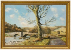 Tony Wooding (b.1969)  - 20th Century Oil, Stone Bridge in Winter