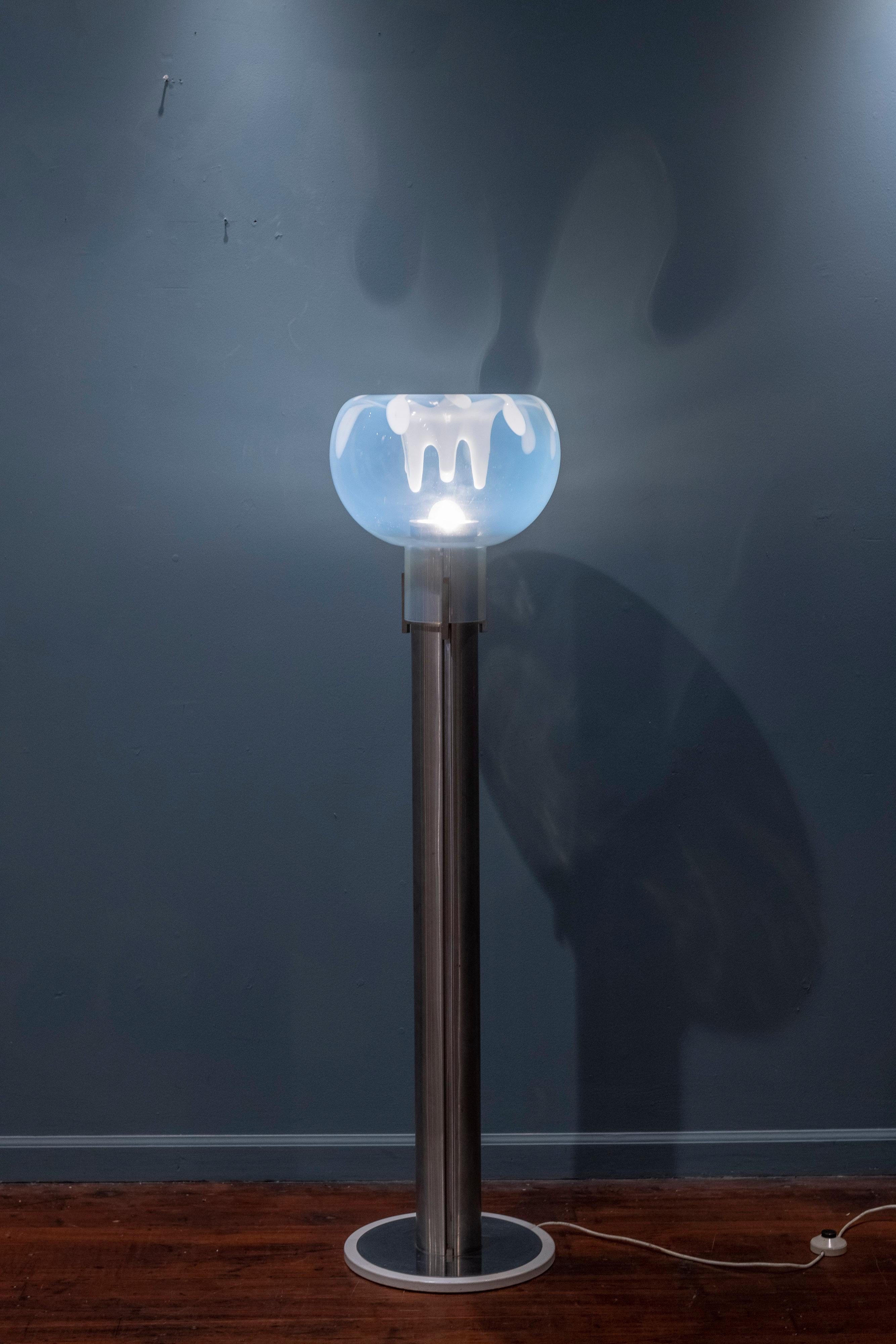 Tony Zuccheri Blown Glass Floor Lamp, Italy For Sale 2