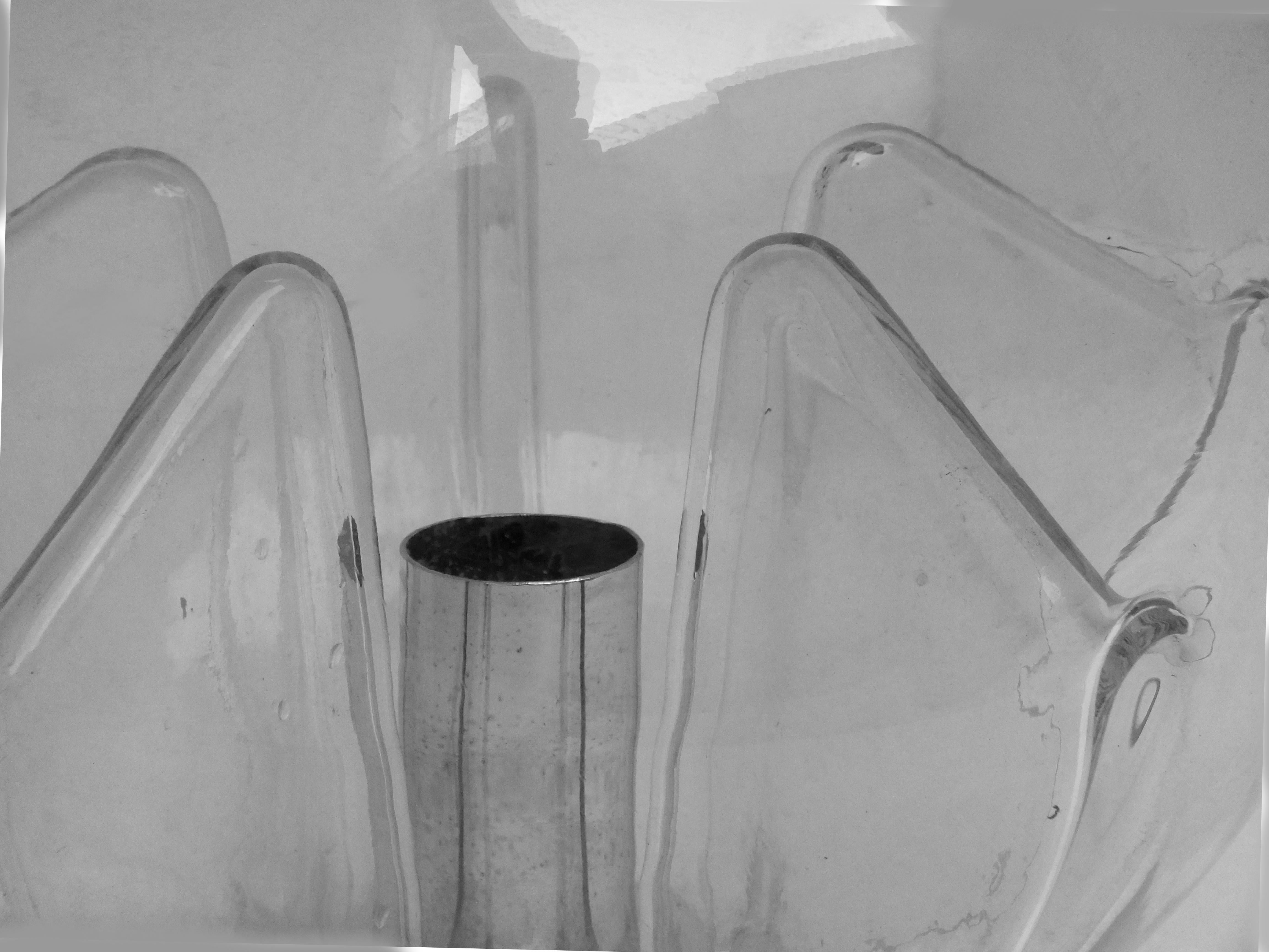 Art Glass Tony Zuccheri Design Years '70 for VeArt Scorze' Venice Floor Lamp Nuphar  For Sale