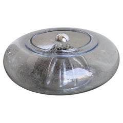 Tony Zuccheri Vulcano Table Lamp in Chrome & Murano Glass