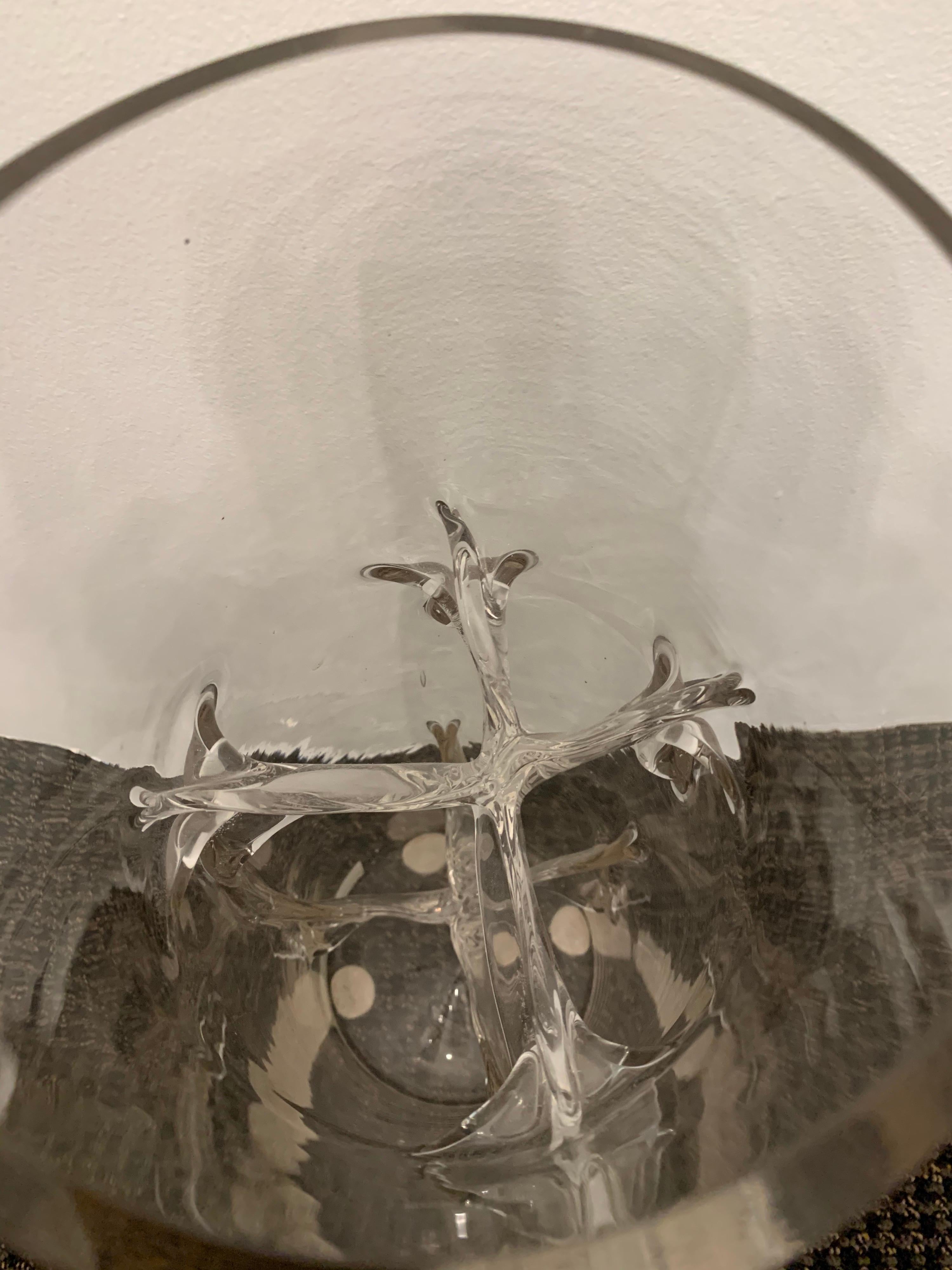 Milieu du XXe siècle Vase d'art en verre de Murano Tony Zuccheri en vente