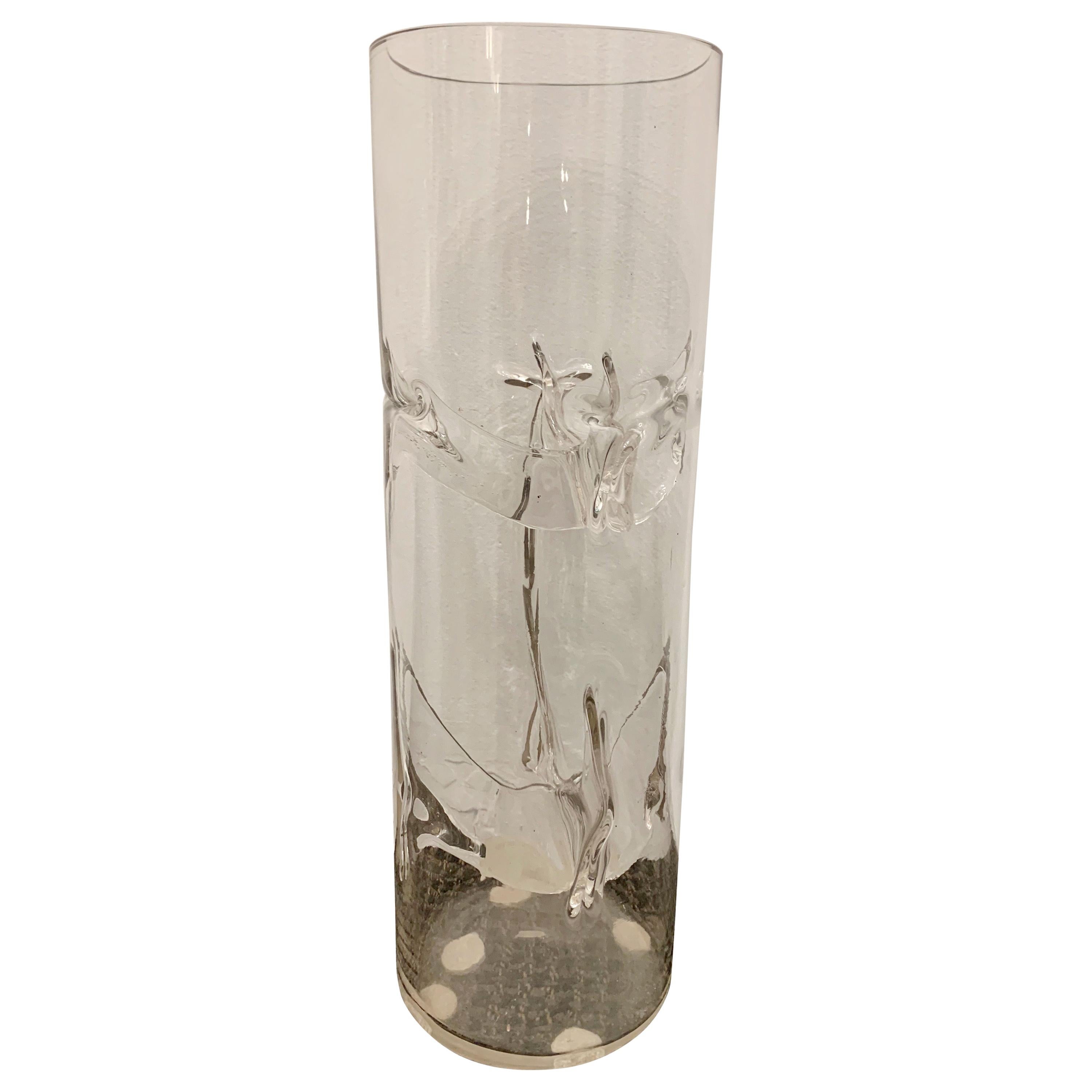 Tony Zucchieri Murano Glass Art Vase For Sale