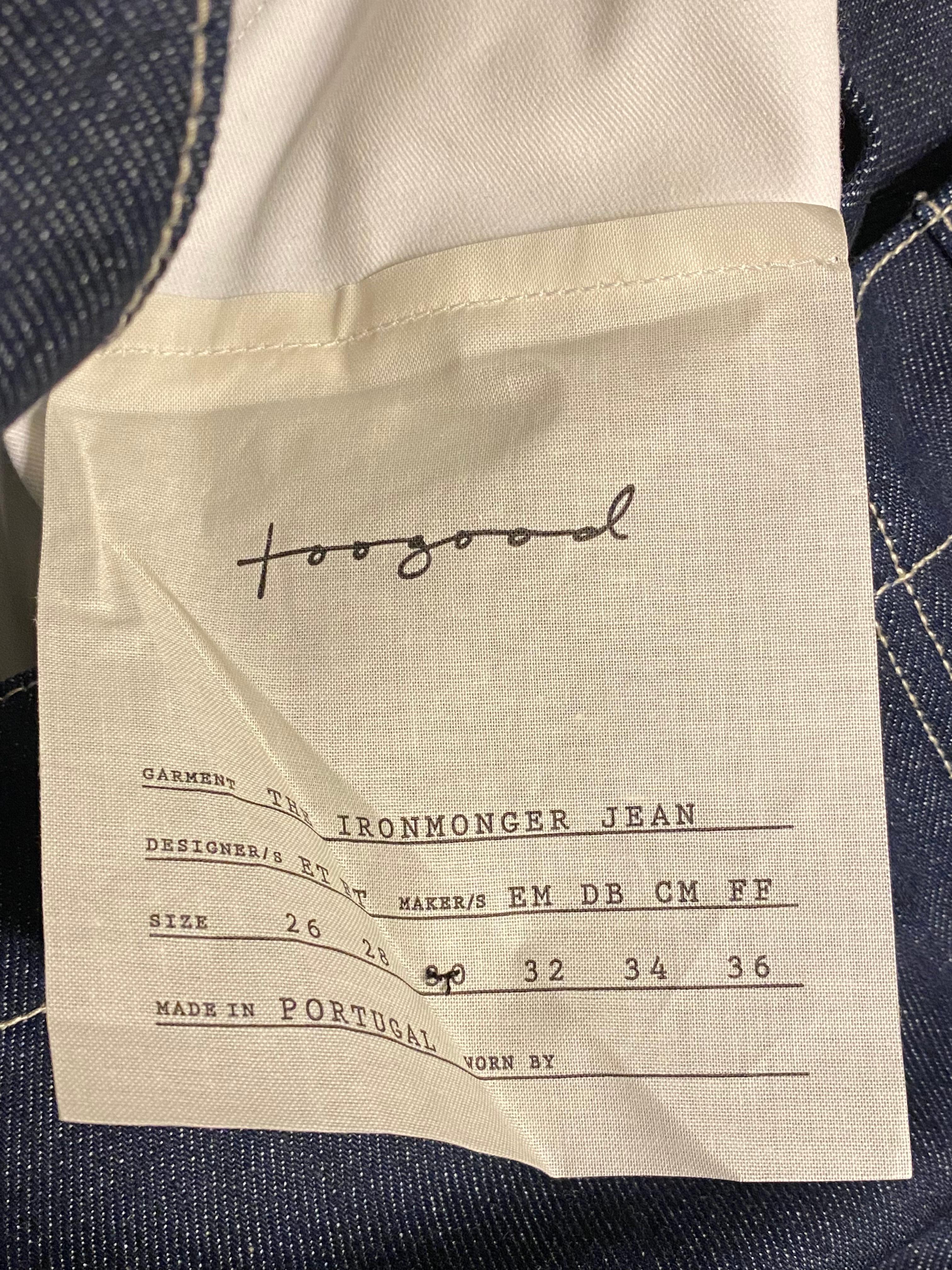 Noir Jeans Toogood Ironmonger - Taille 30