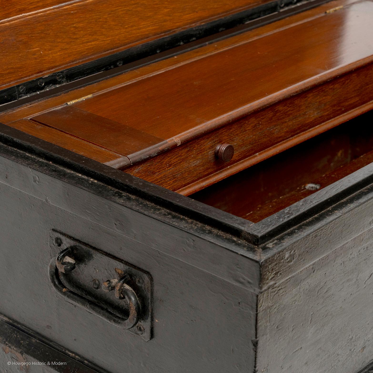 Werkzeugkasten-Kommode Master Carpenters, ebonisiertes Mahagoni, innen, viktorianisch im Zustand „Gut“ in BUNGAY, SUFFOLK