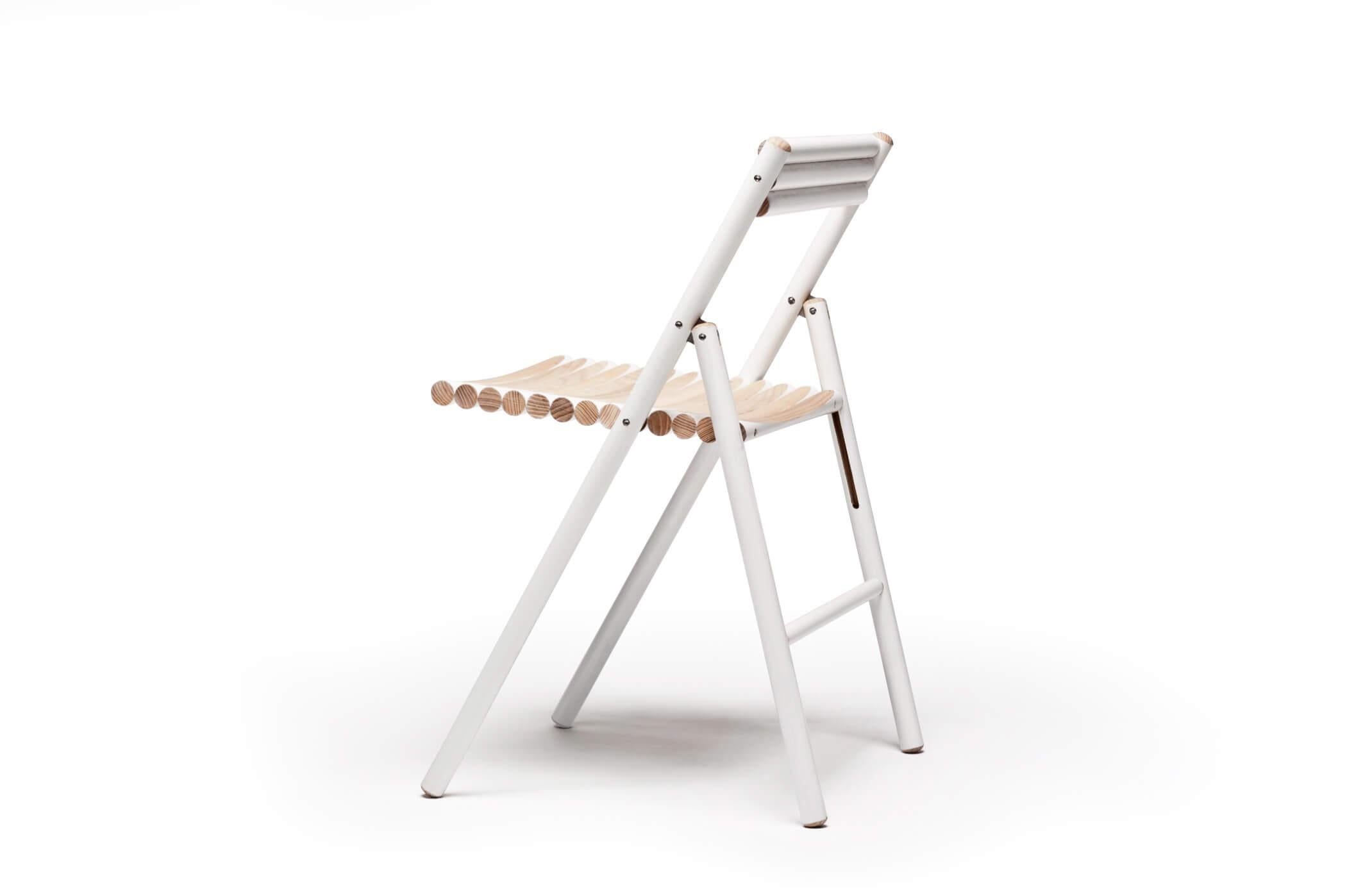 Dutch 'Tool' Folding Chairs Made from Wooden Tool Handles by Reinier De Jong For Sale