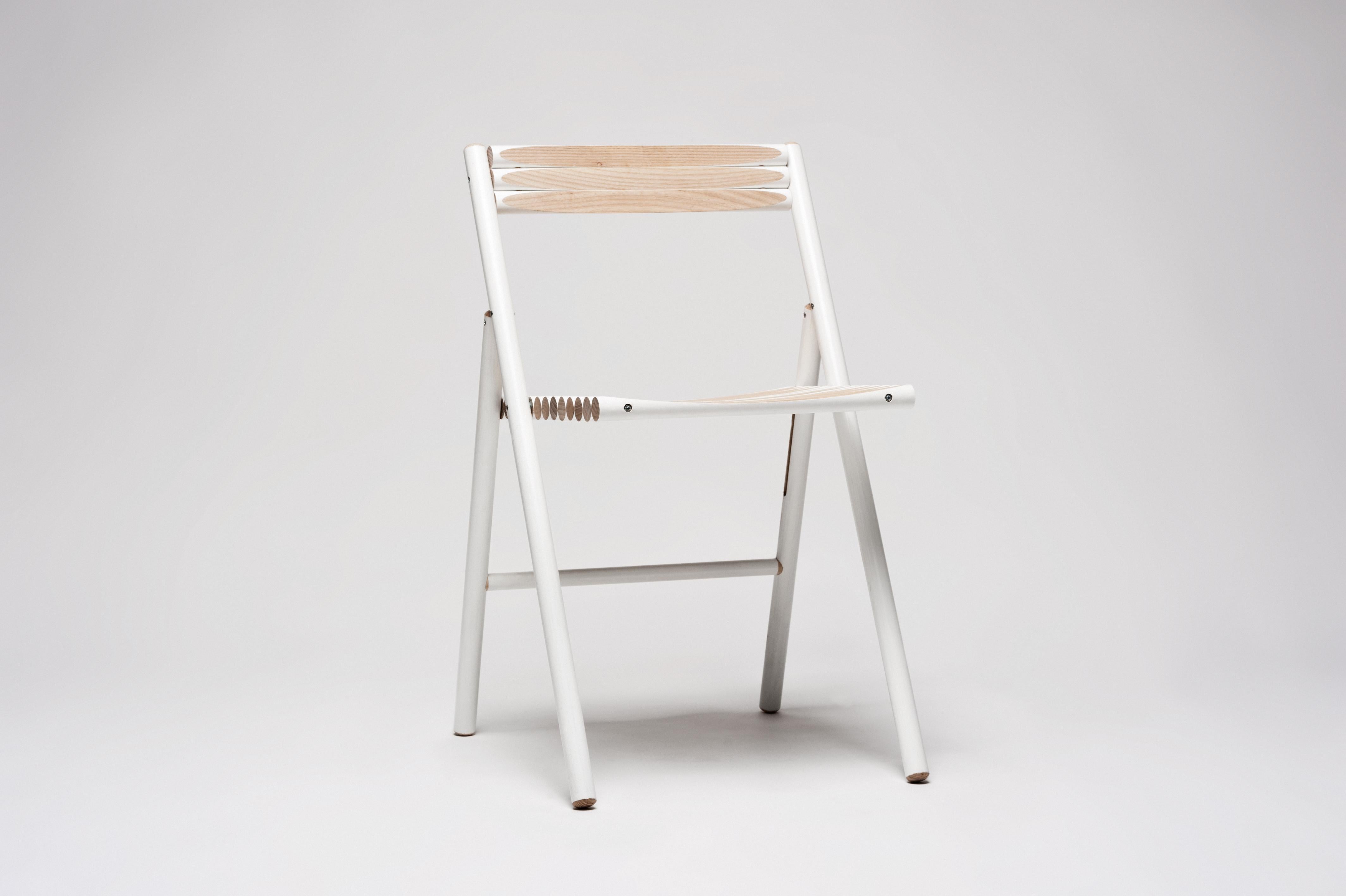 'Tool' Folding Chairs Made from Wooden Tool Handles by Reinier De Jong In New Condition For Sale In ROTTERDAM, ZH