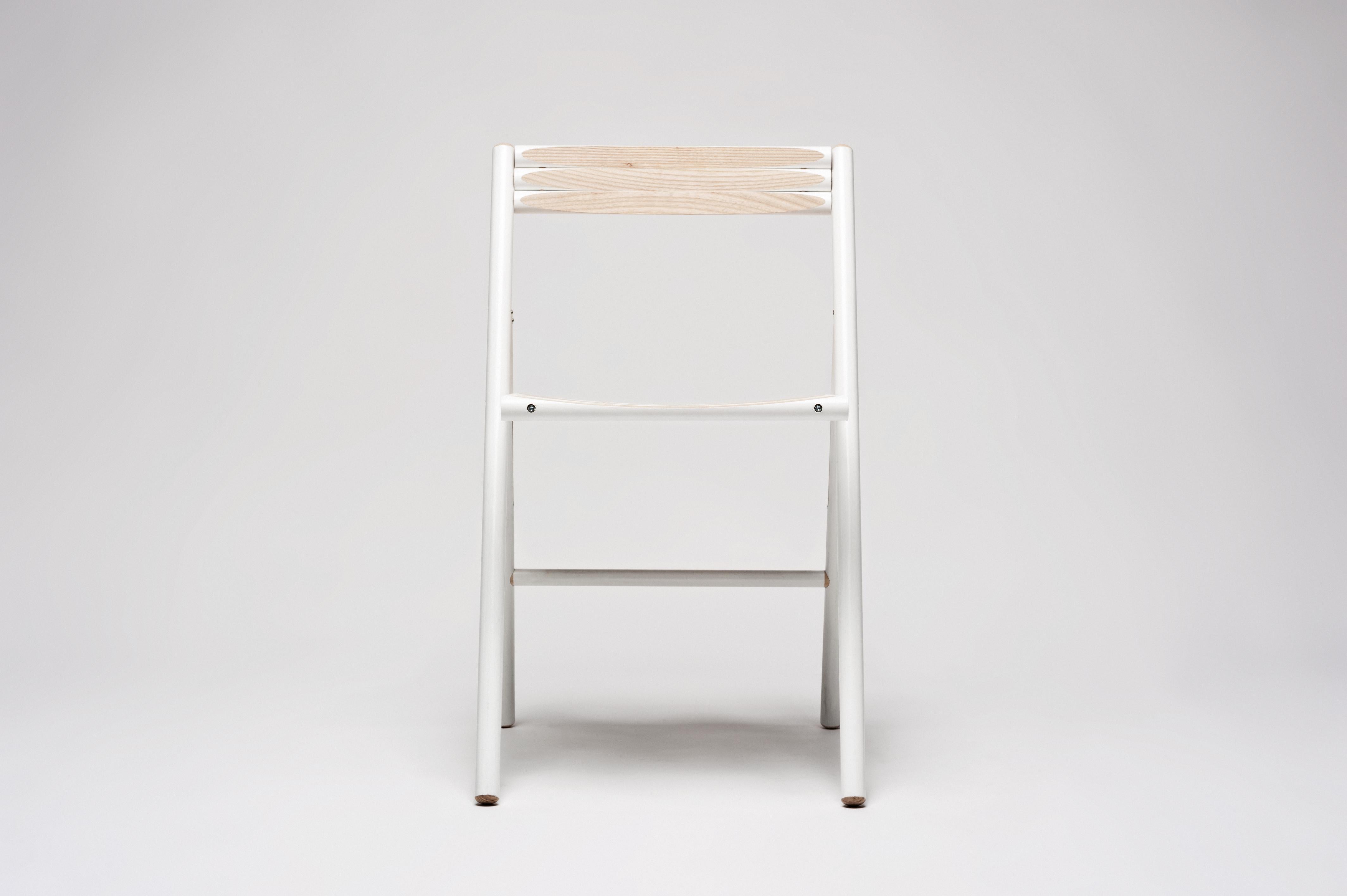 Contemporary 'Tool' Folding Chairs Made from Wooden Tool Handles by Reinier De Jong For Sale