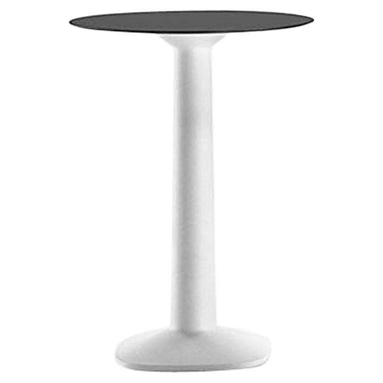 Tool Table with White Base and Black Top by Philippe Tabet for Plust For Sale