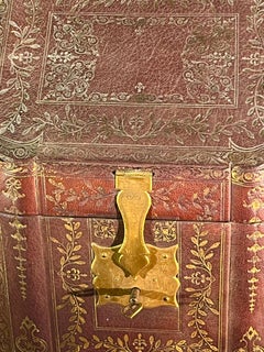 Tooled Leather Document Box, French 18th Century