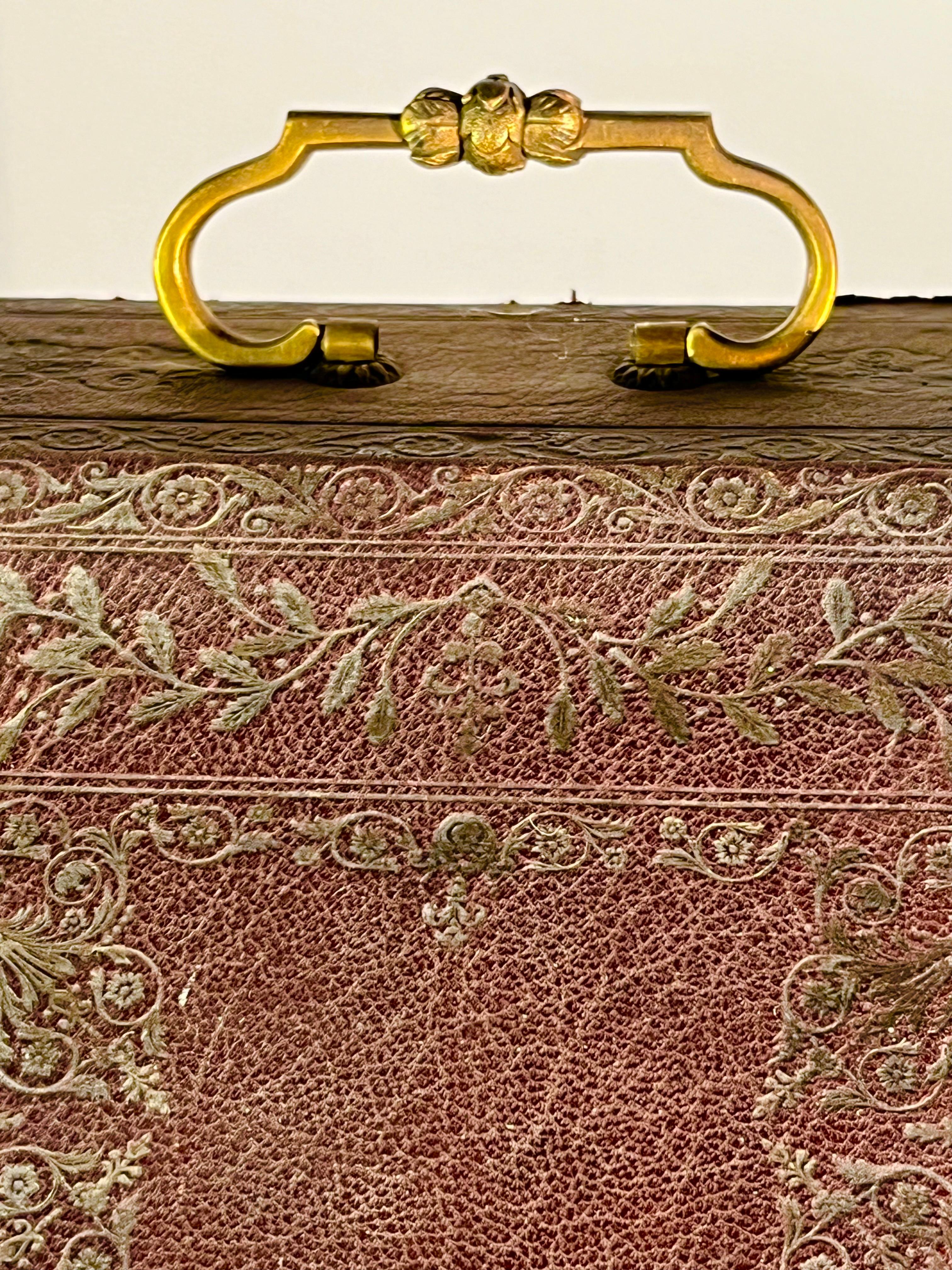 Louis XV Tooled Leather Document Box, French 18th Century