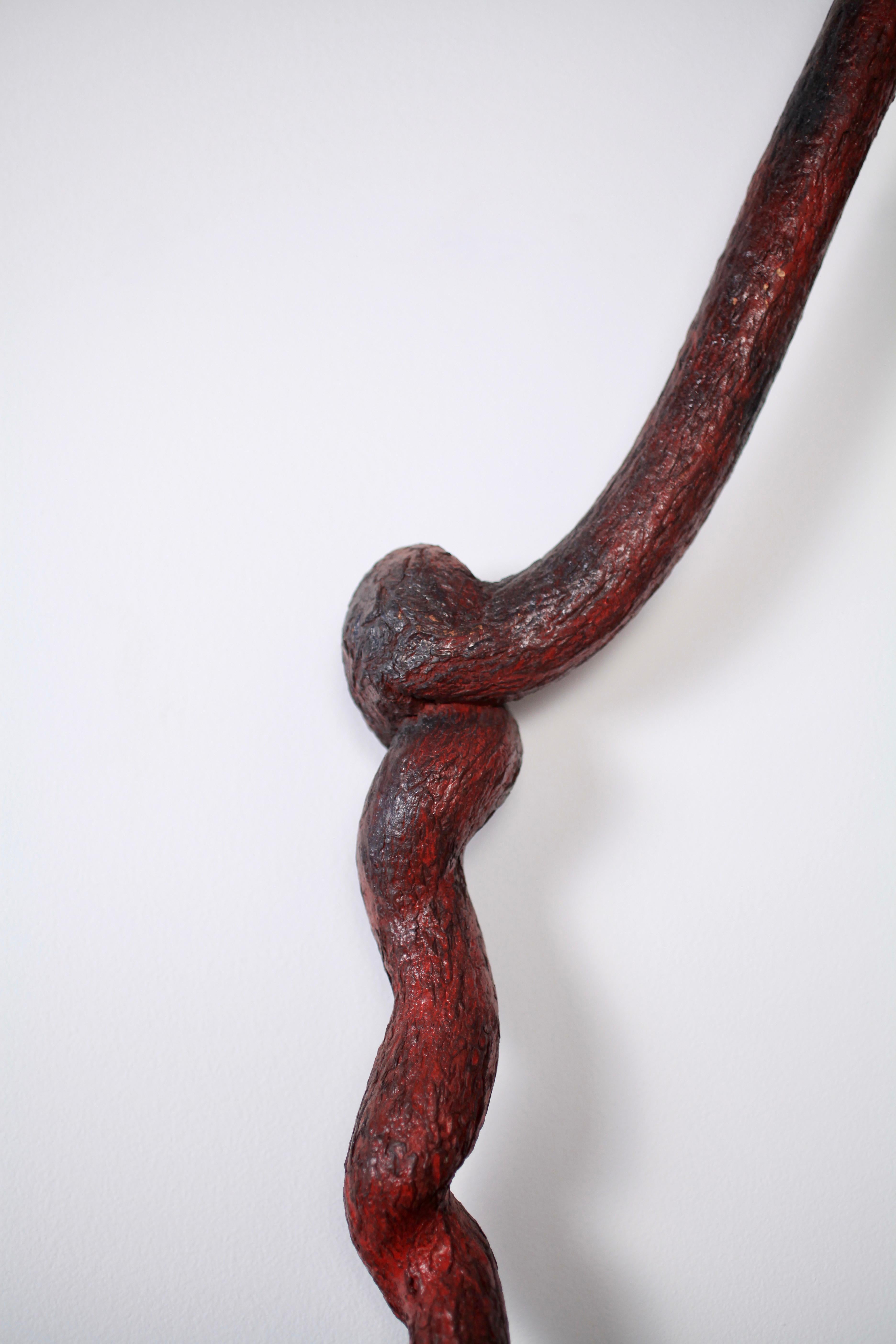 American Tools for Earth Series Red Handled Shovel, Wall Sculpture by Elizabeth Lyons For Sale