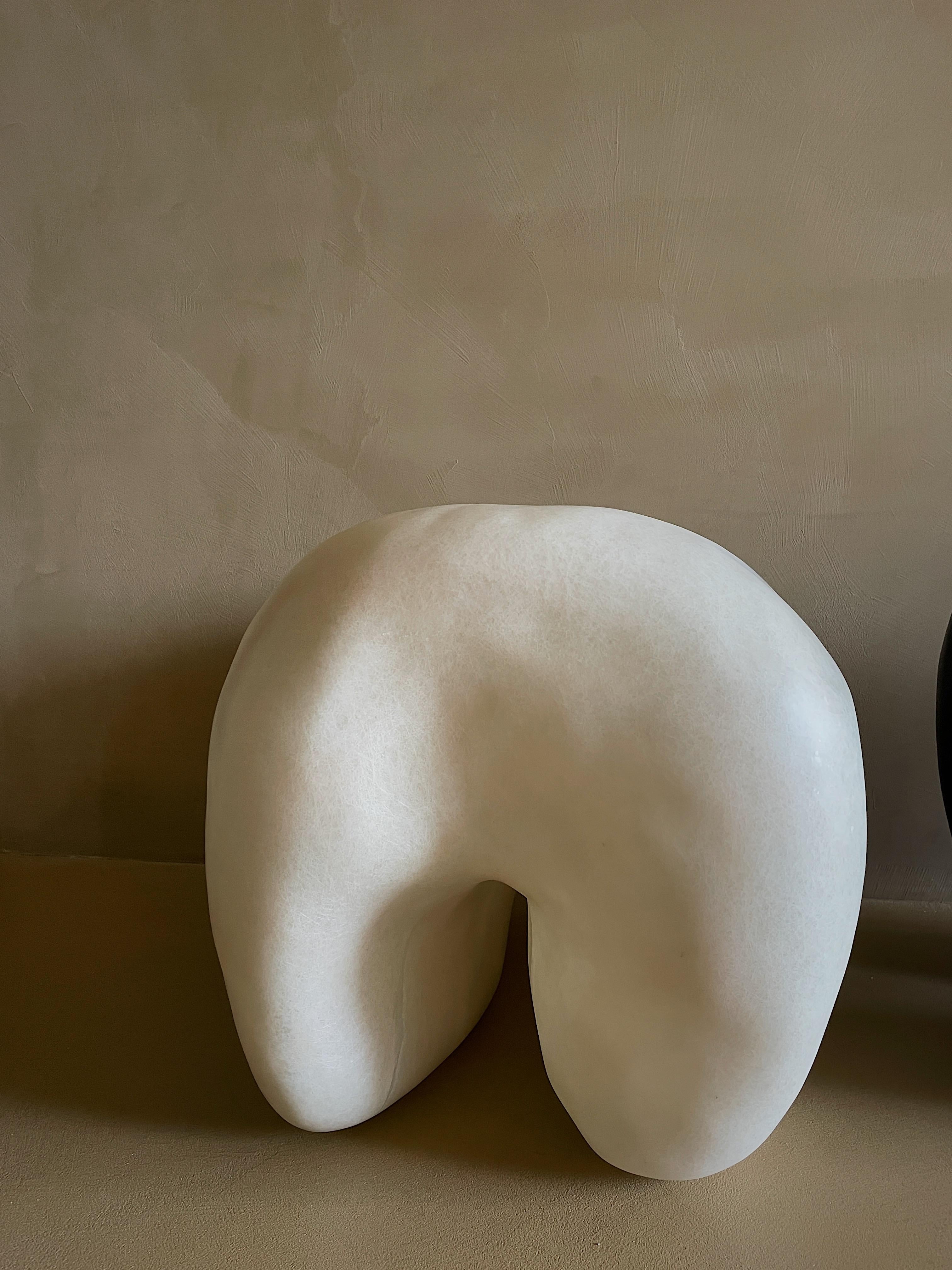 Tooth stool by Karstudio
Dimensions: W 60 x D 45 x H 43 cm
Materials: FRP
Available in black

Kar, is the root of Sanskrit Karma, meaning karmic repetition. We seek the cause and effect in aesthetics, inspired from the past, the present, and