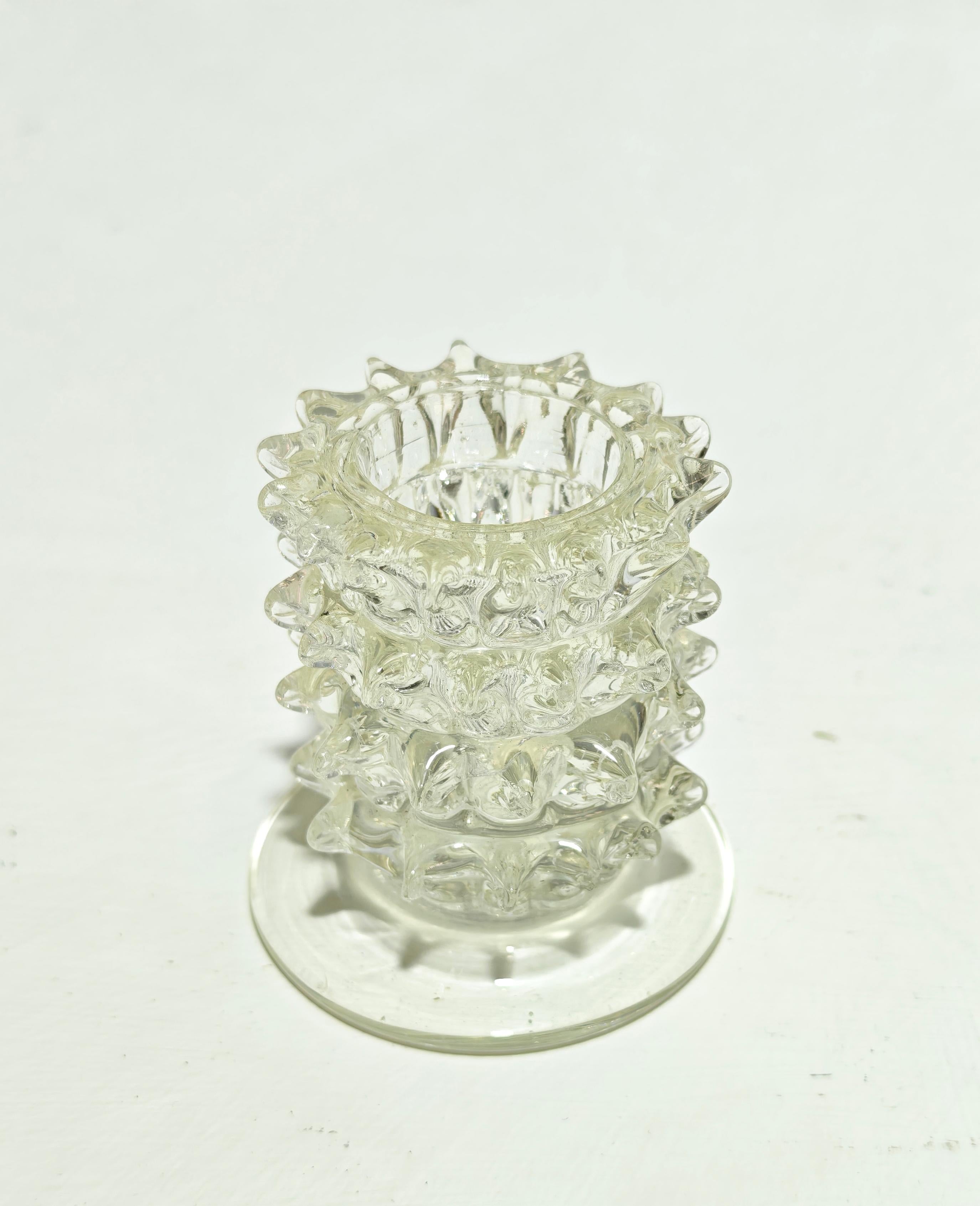 Toothpick/Candle Holder Rostrati Series by Barovier & Toso Murano Italy 1950/60s en Bueno estado para la venta en Palermo, IT