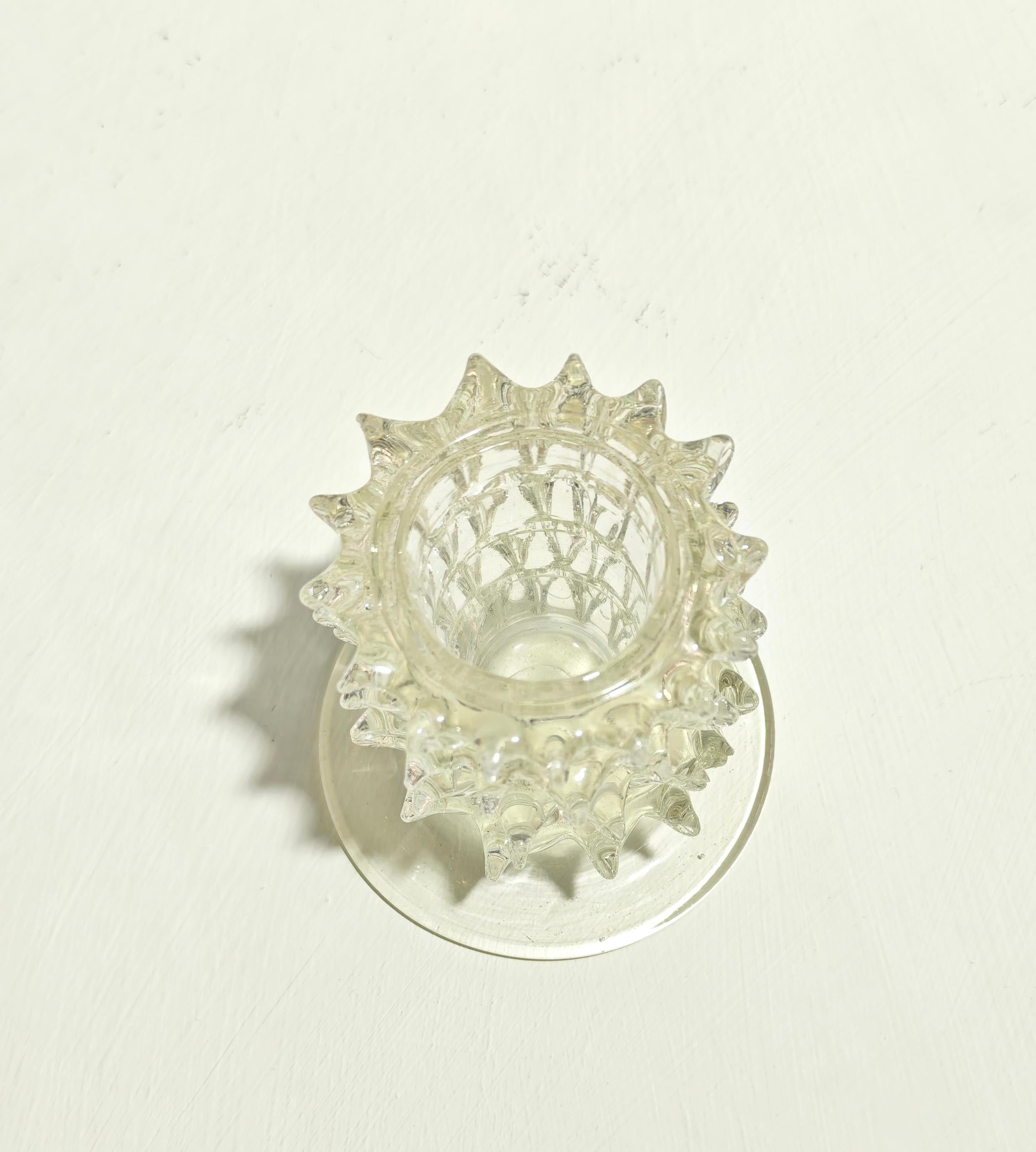 Toothpick/Candle Holder Rostrati Series by Barovier & Toso Murano Italy 1950/60s Cristal de Murano en venta