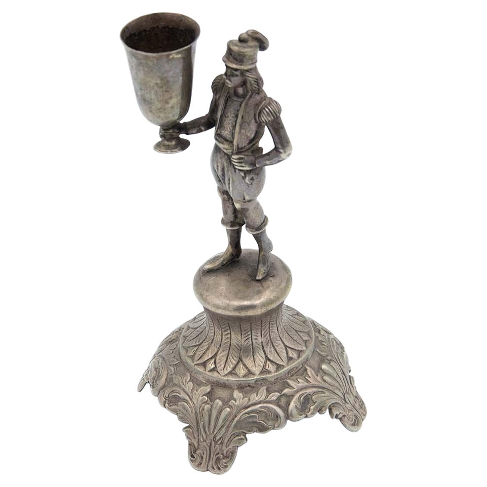 Toothpick holder with Turkish chef raising a glass For Sale
