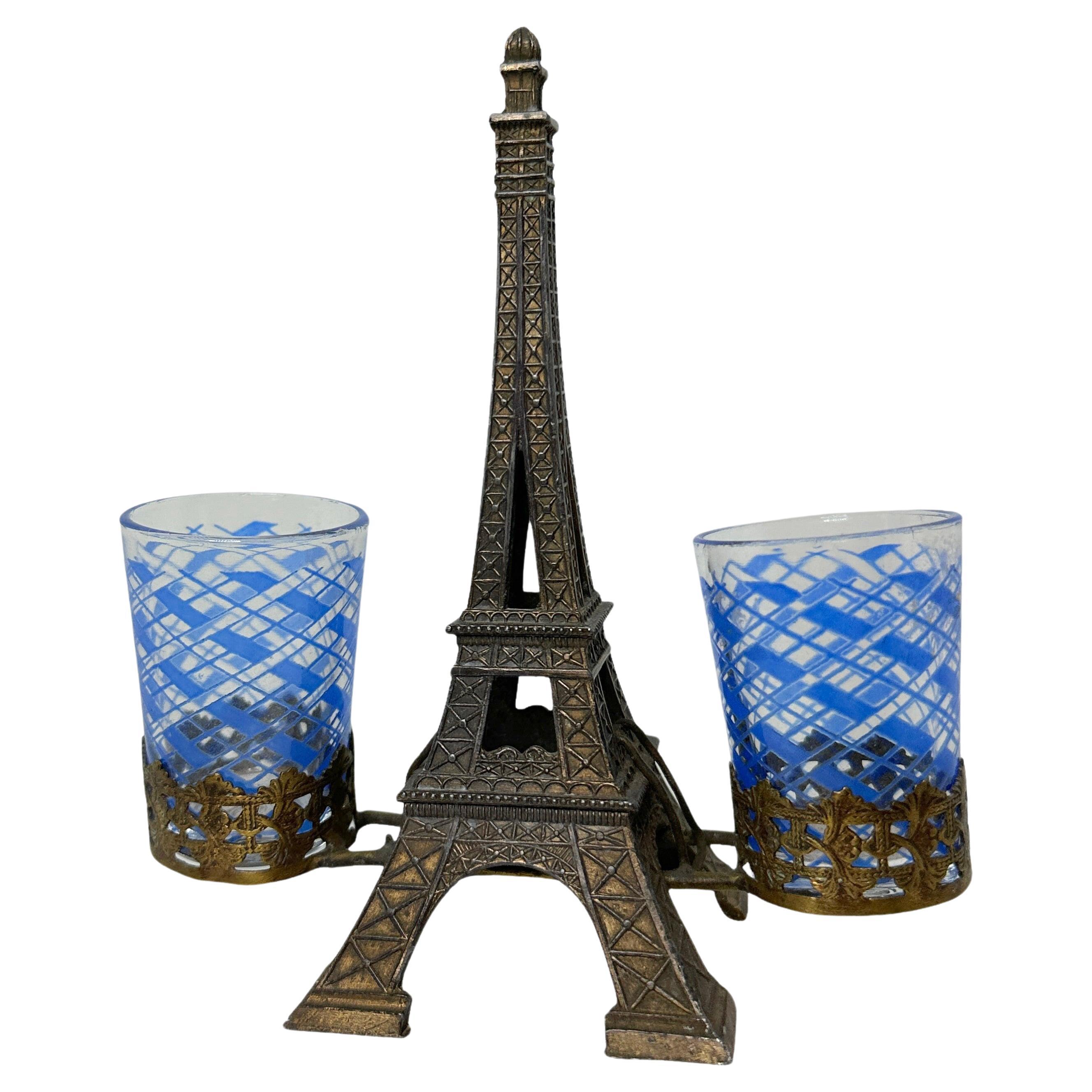 Toothpick Stand Paris Eiffel Tower French Souvenir Building, Vintage 1930s