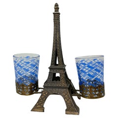 Toothpick Stand Paris Eiffel Tower French Souvenir Building, Used 1930s