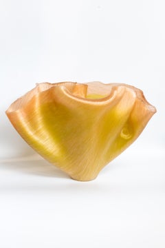 Pink and Green Mizimah (Filet-de-verre Art Glass Vase)