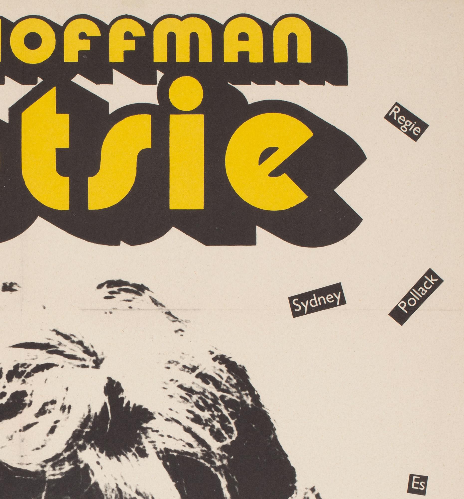 Tootsie 1984 East German A1 Film Movie Poster, Handschick Bon état - En vente à Bath, Somerset