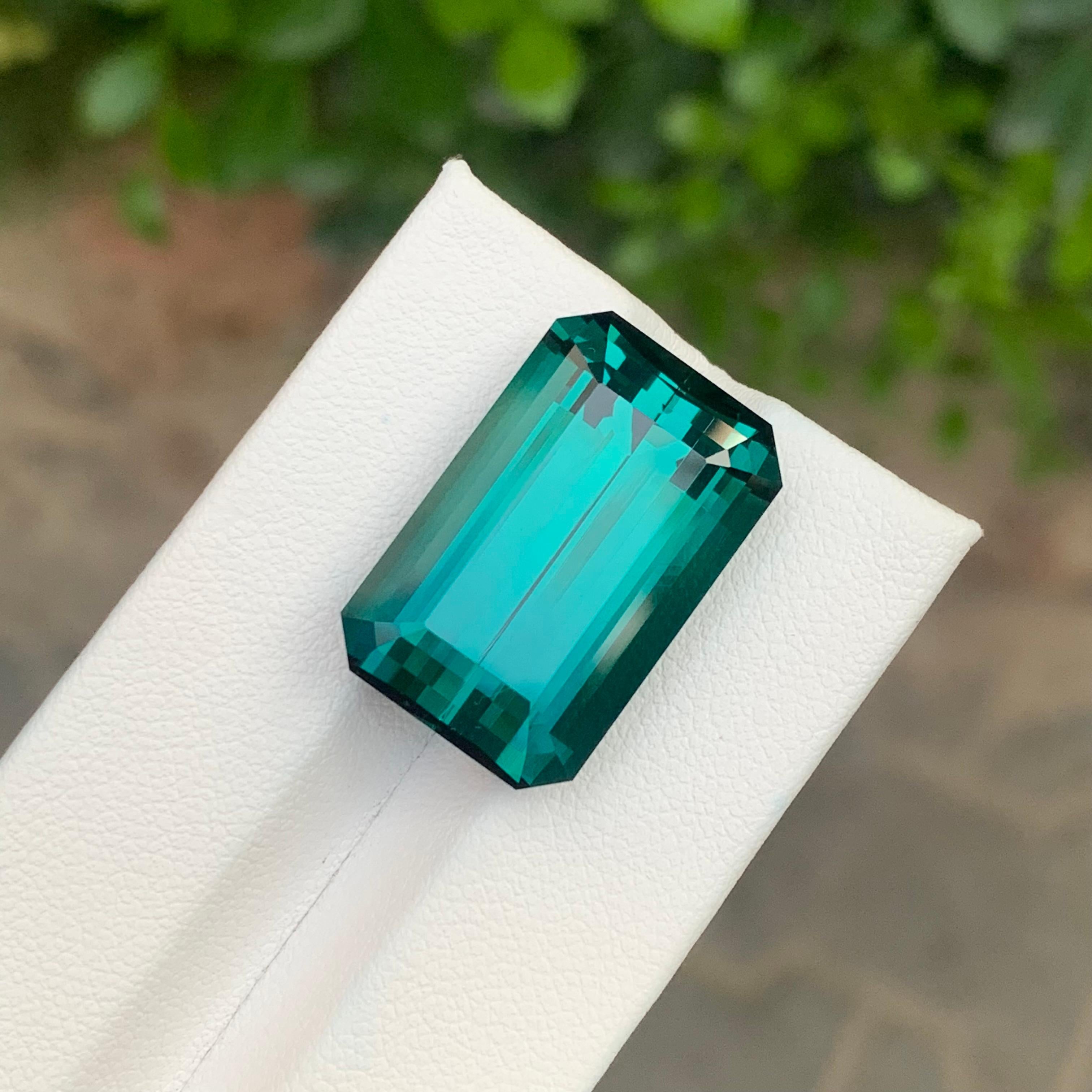 Top AAA Quality 26.80 Carat Natural Loose Blue Green Tourmaline Gemstone en vente 4