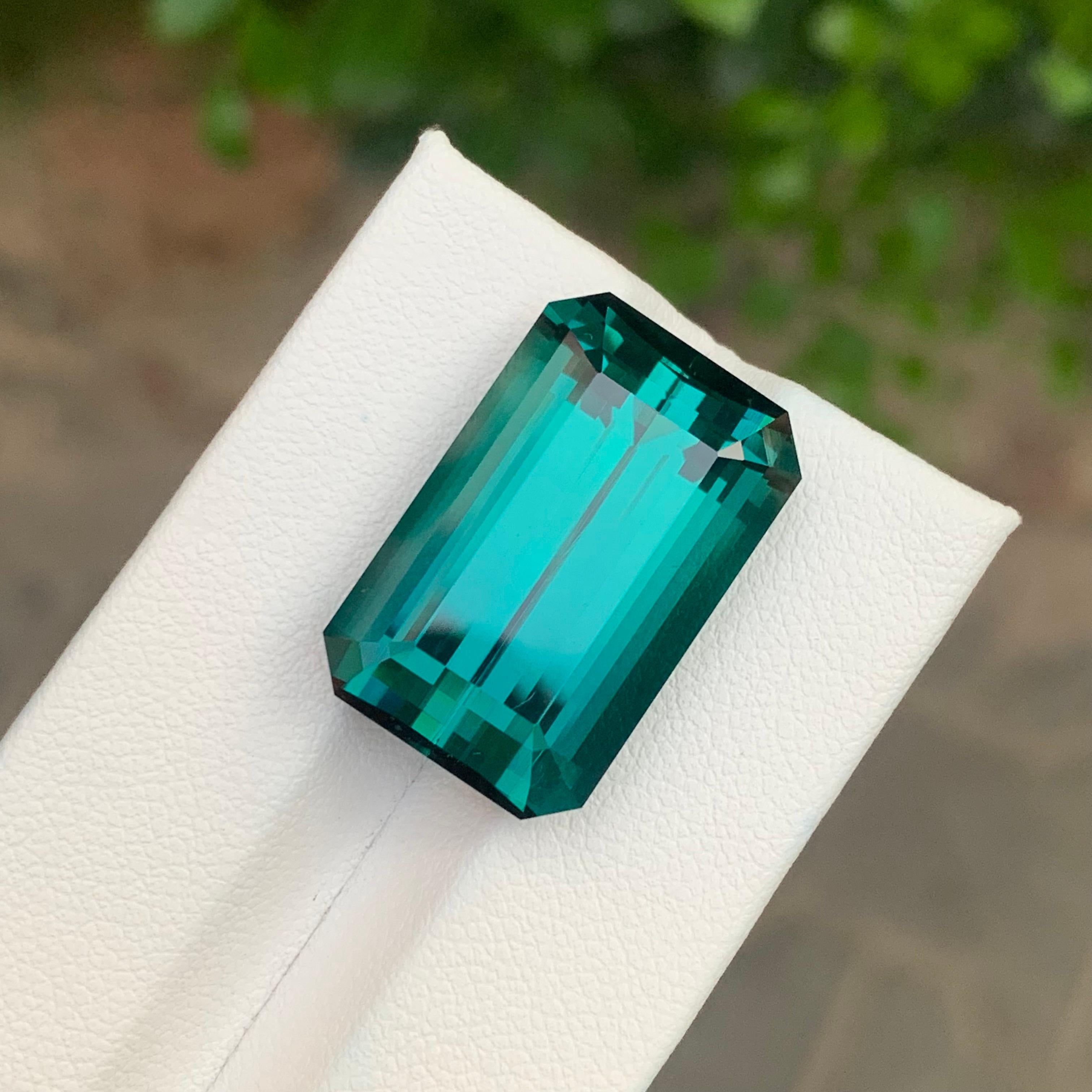 Top AAA Quality 26.80 Carat Natural Loose Blue Green Tourmaline Gemstone en vente 5