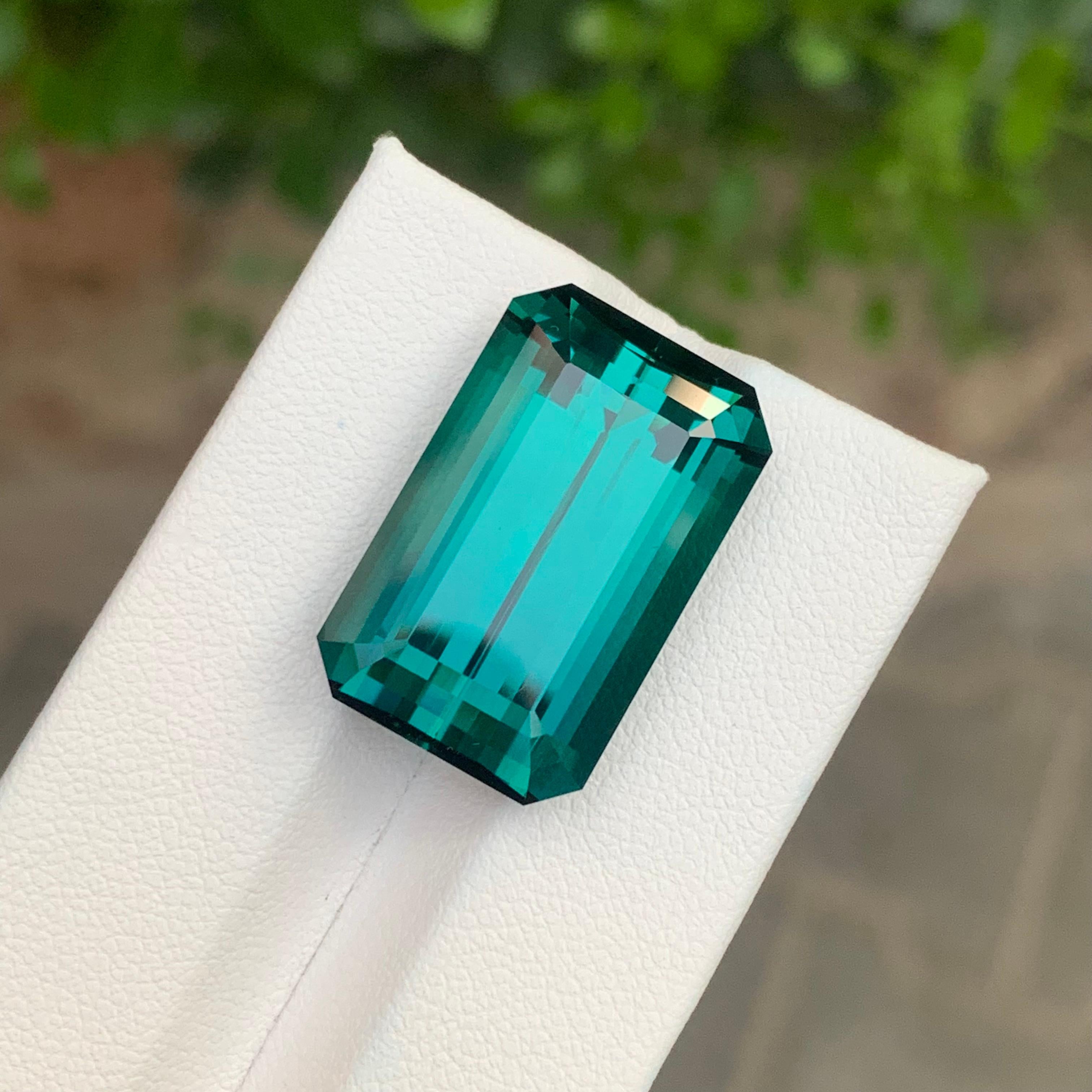 Top AAA Quality 26.80 Carat Natural Loose Blue Green Tourmaline Gemstone en vente 6