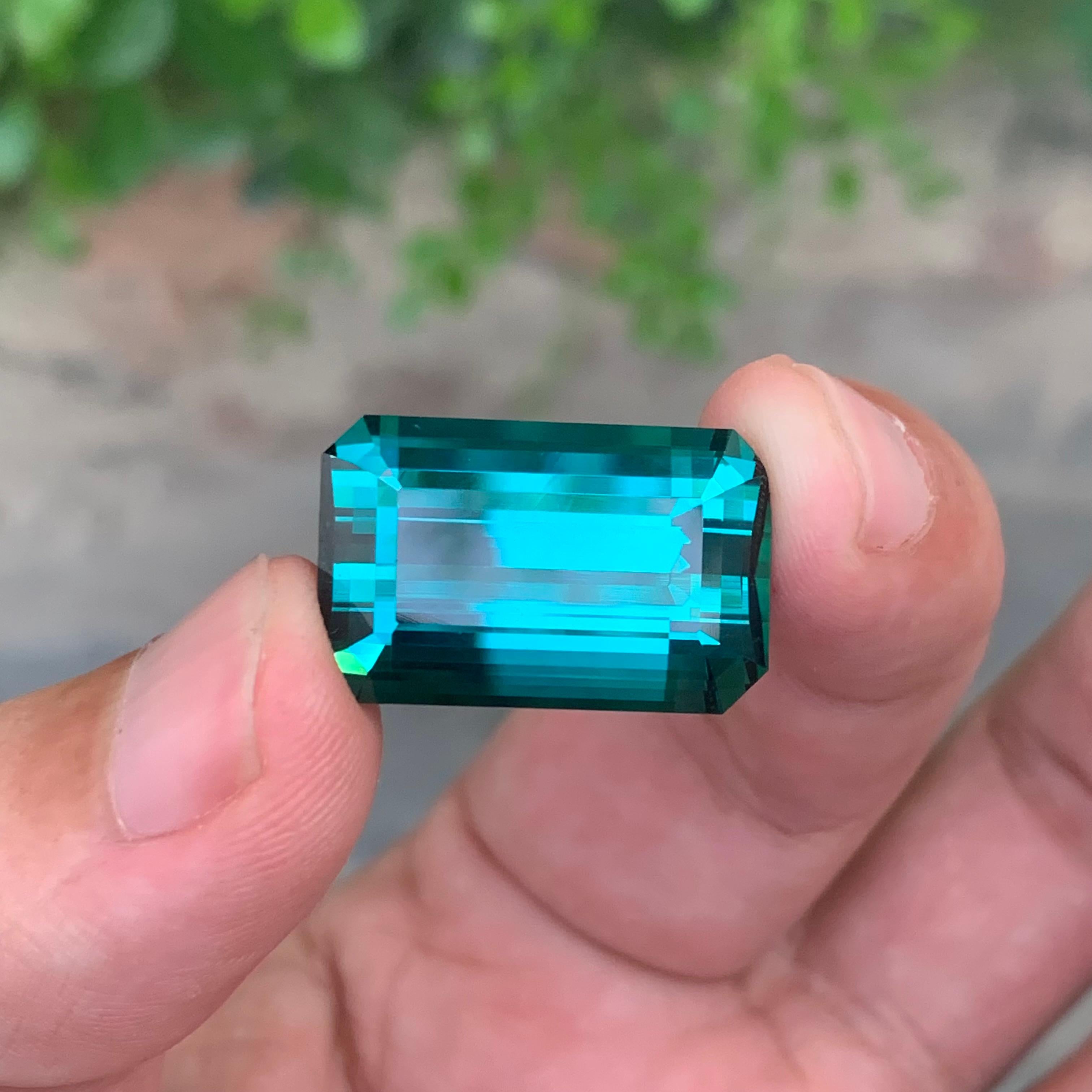 Top AAA Quality 26.80 Carat Natural Loose Blue Green Tourmaline Gemstone Neuf - En vente à Peshawar, PK