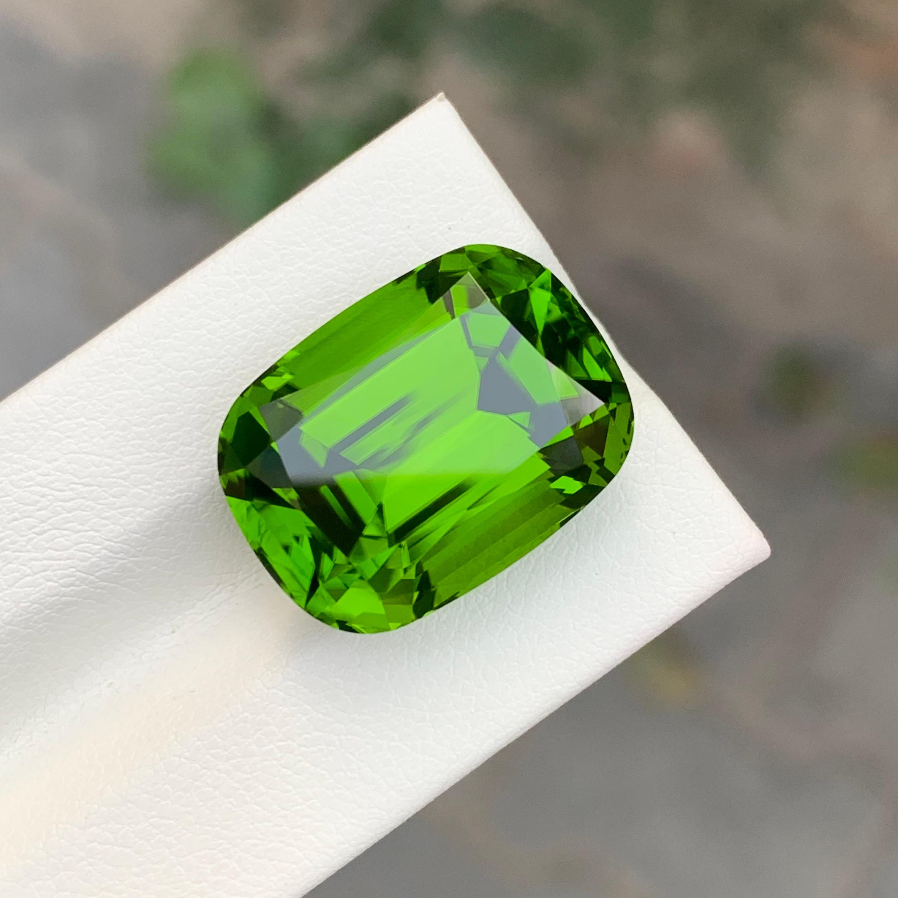 Peridoto suelto

Peso: 29,90 quilates
Dimensión: 20 x 14,9 x 12,3 Mm
Origen: Pakistán
Forma: Cojín 
Color: Verde
Claridad: Limpio a lupa 
Tratamiento: No

El peridoto de Pakistán es una impresionante variedad de la gema verde peridoto, conocida por