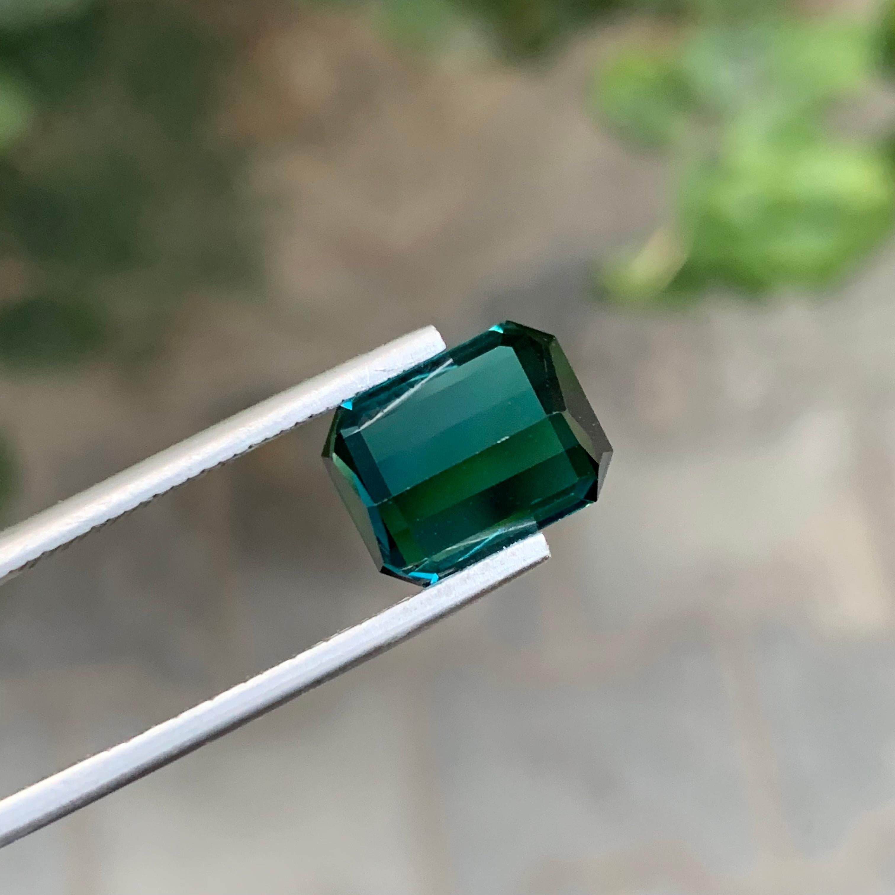 Top AAA Quality 5,40 Carat Natural Loose Indicolite Tourmaline Gemstone in vendita 5