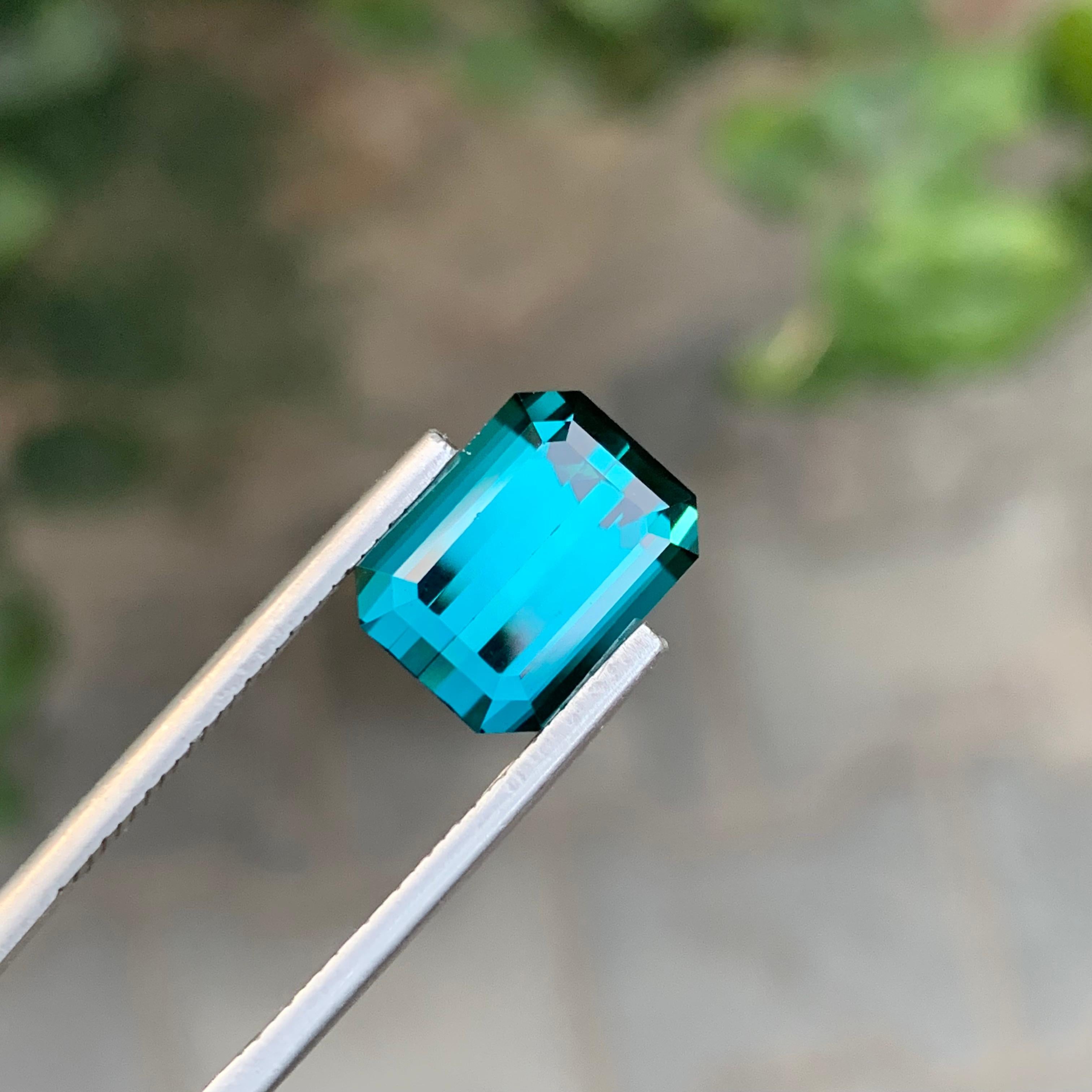 da uomo o donna Top AAA Quality 5,40 Carat Natural Loose Indicolite Tourmaline Gemstone in vendita