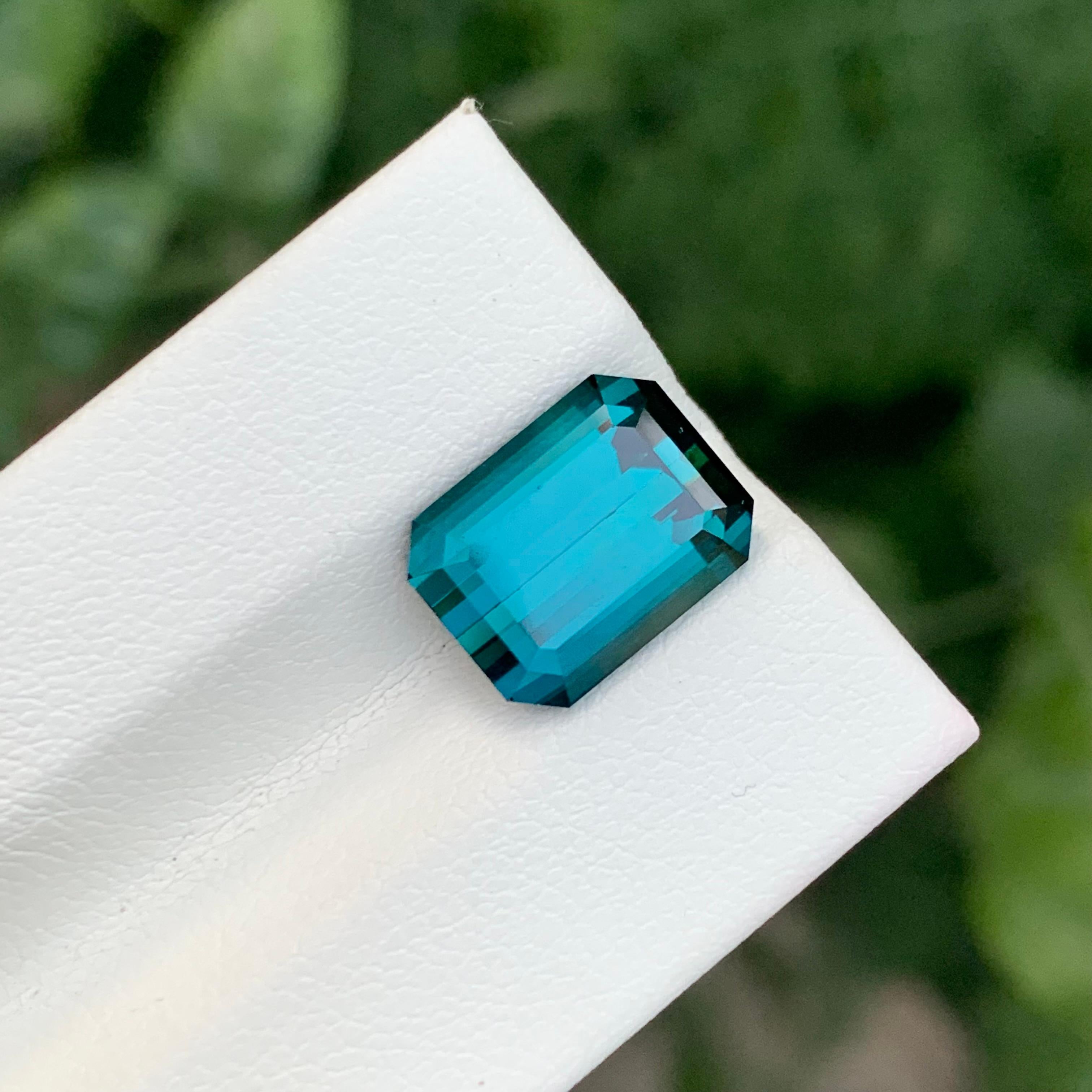 Top AAA Quality 5,40 Carat Natural Loose Indicolite Tourmaline Gemstone in vendita 2