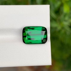 Top AAA Quality 7.80 Carat Natural Loose Dark Green Tourmaline Gemstone