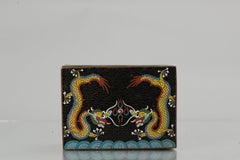 Top Antique Bronze / Copper Cloisonné Dragon Box China, 19th Century