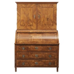 Top cabinet secretary, Baden, around 1780/90  Walnut and walnut burl