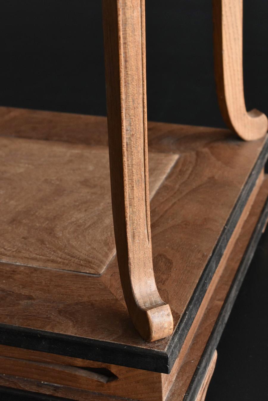 TopClass Antique Display Stand Made in Japan Using Mulberry Wood For