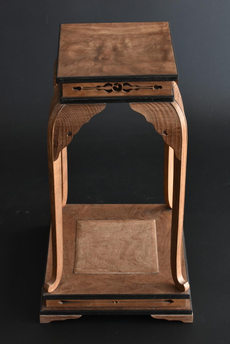 TopClass Antique Display Stand Made in Japan Using Mulberry Wood For