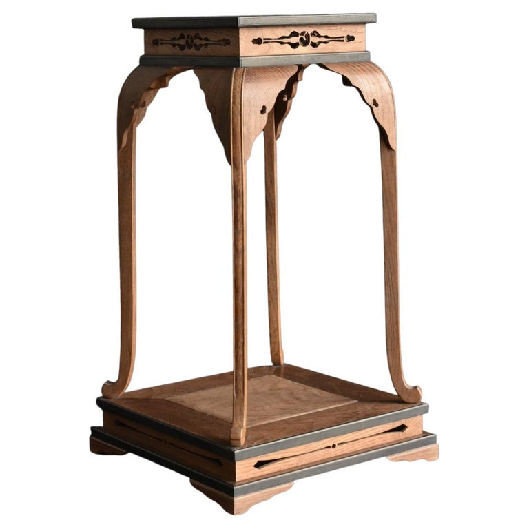TopClass Antique Display Stand Made in Japan Using Mulberry Wood For