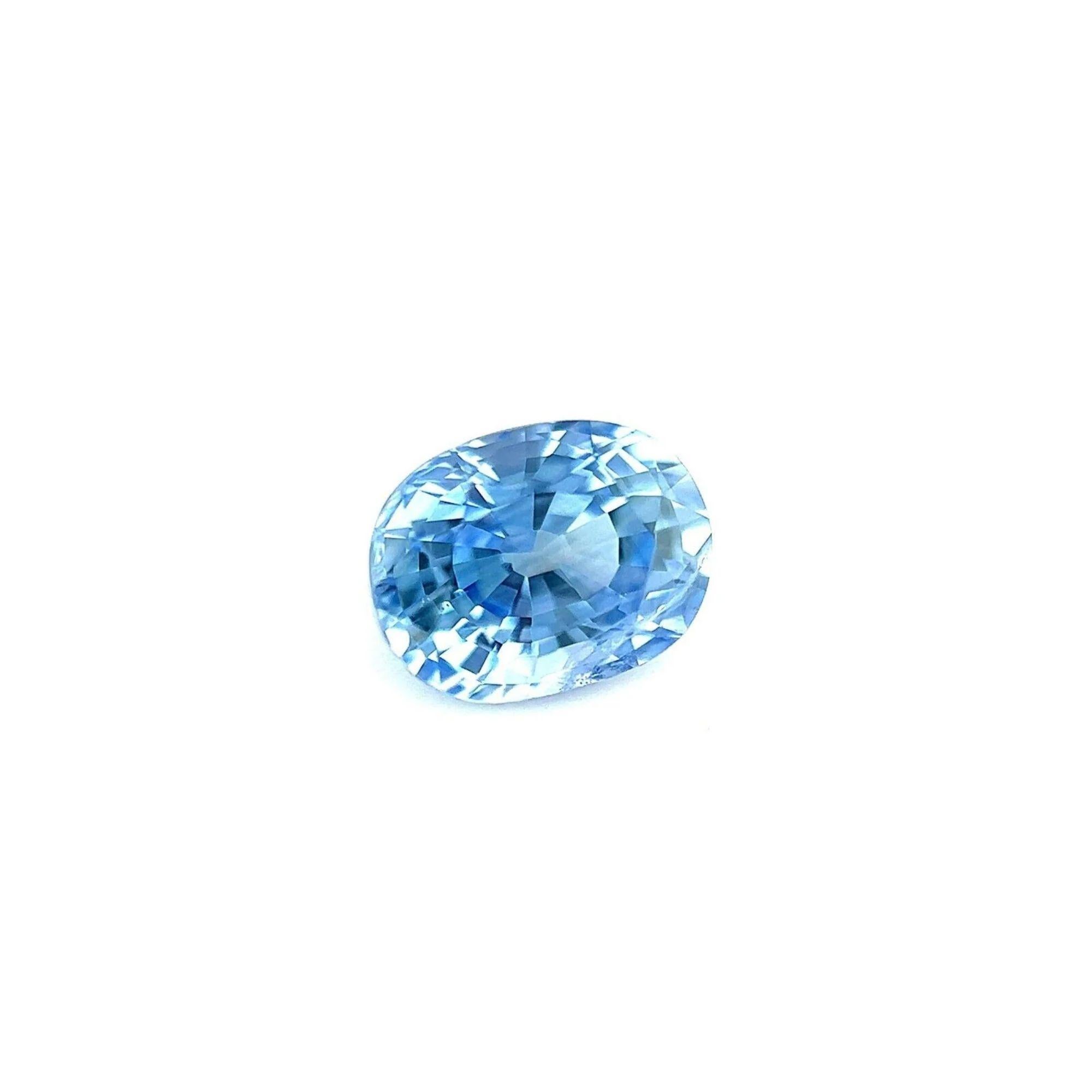 Top Grade 1.11ct Natural Vivid Ceylon Blue Sapphire Oval Cut Sri Lanka 6.5X5mm
                                                                                                                                                                          