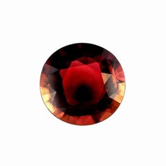 Tormalina naturale di grado superiore, 6,64ct, certificata GIA e non trattata, taglio rotondo.