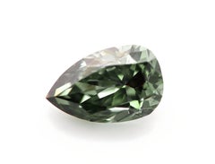 Top Green Color Chameleon Diamond 0.49ct Natural Loose Fancy Dark Pear GIA SI2