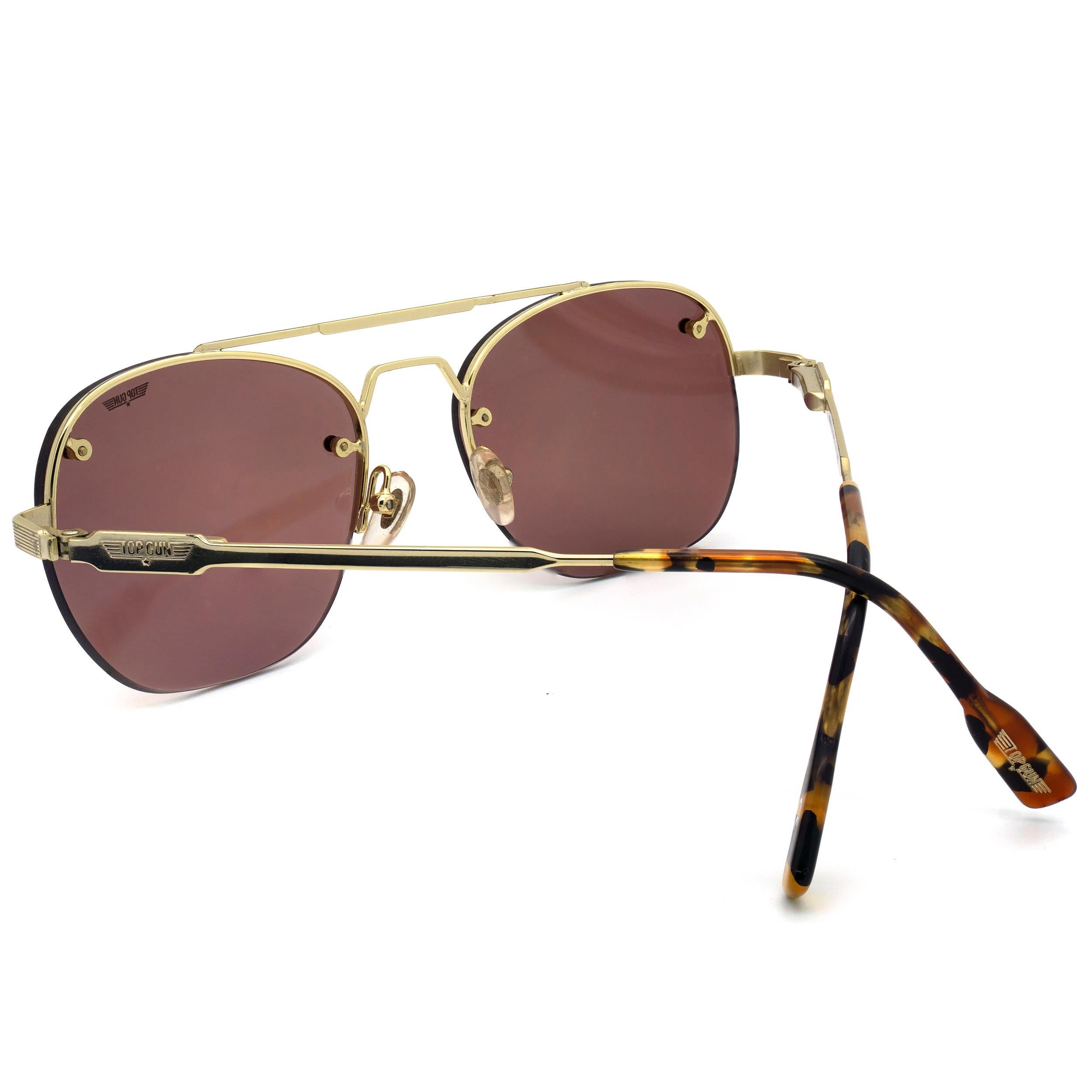 Top Gun aviator Vintage-Sonnenbrille, Italien 90er Jahre für Damen oder Herren