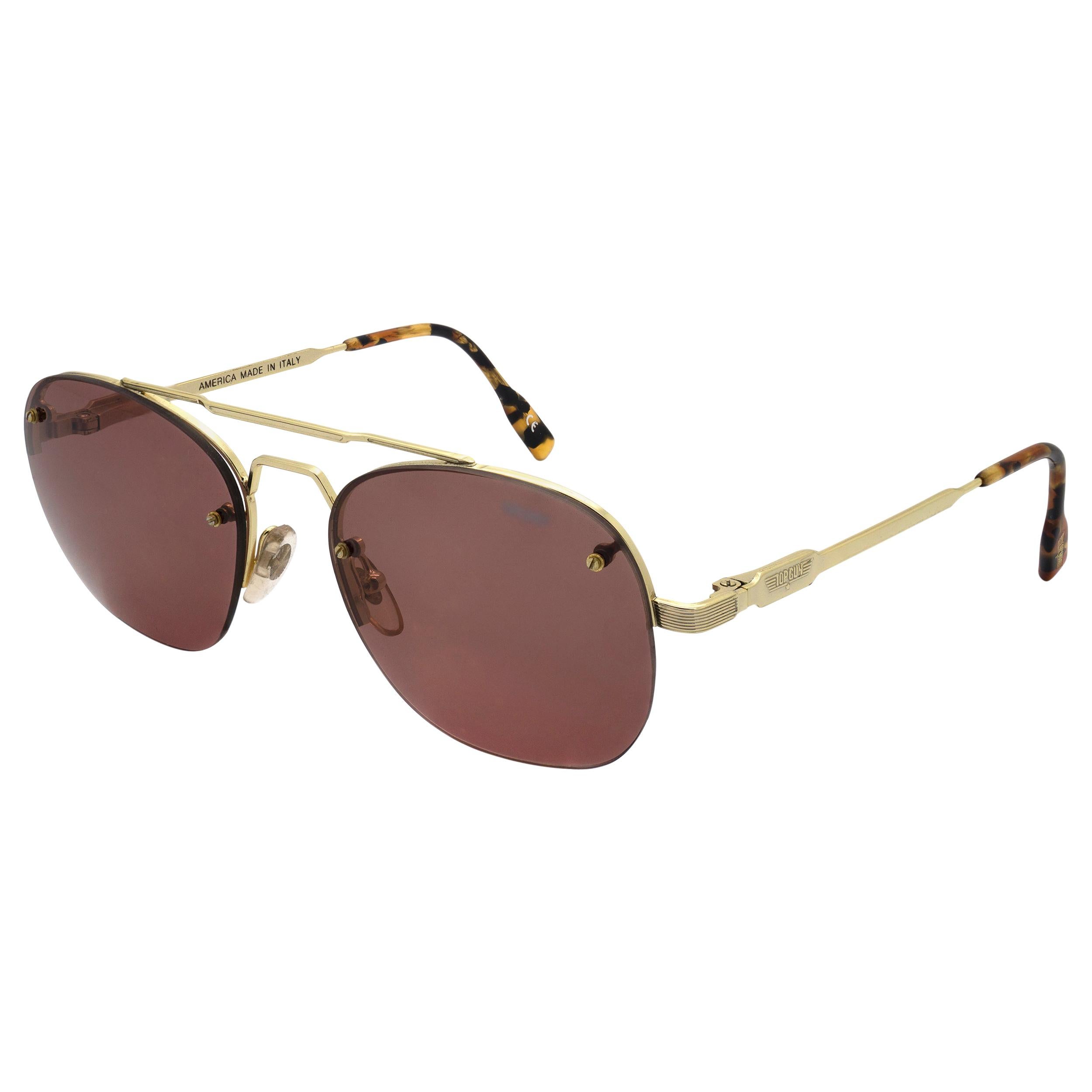 Top Gun aviator vintage sunglasses, Italy 90s