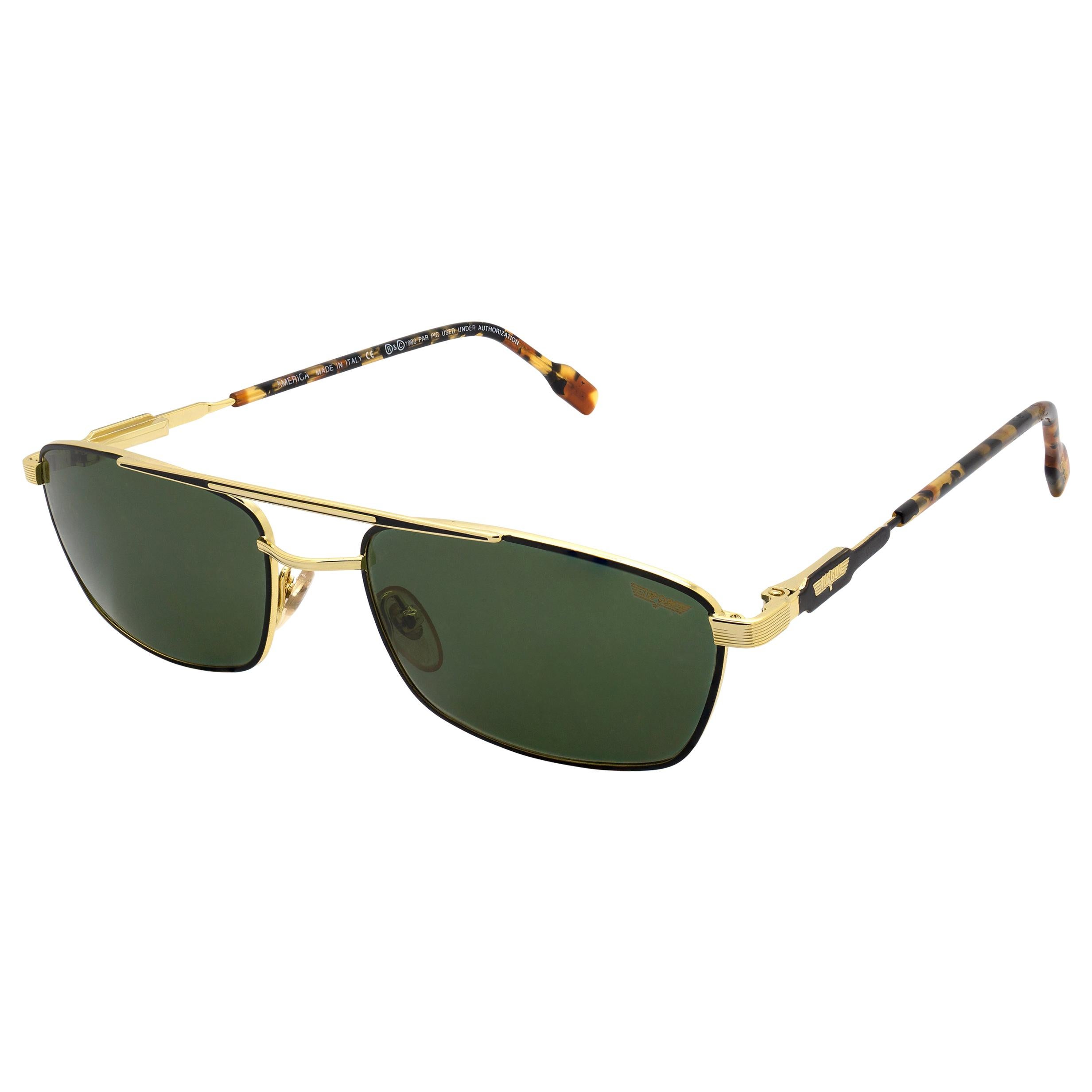 Top Gun aviator vintage sunglasses, Italy 90s For Sale