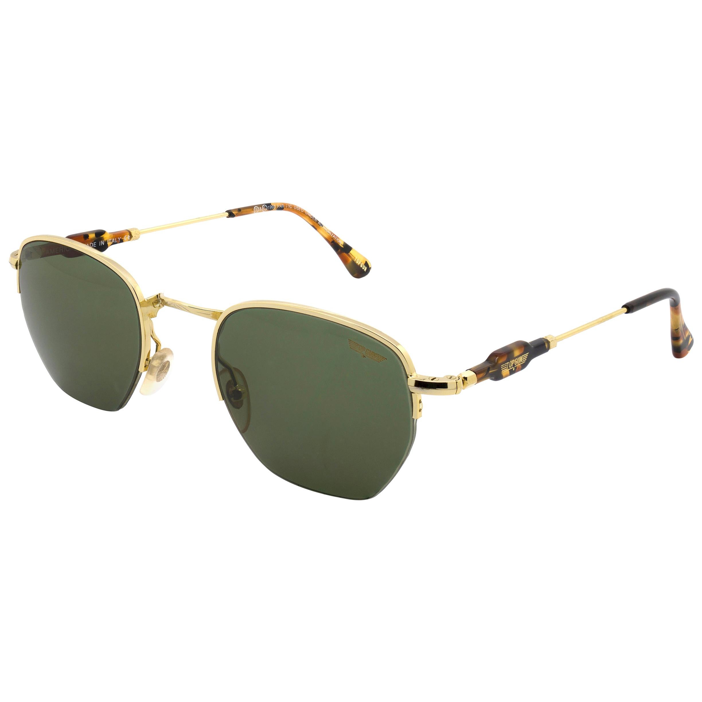 Top Gun geometrical vintage sunglasses, Italy 90s