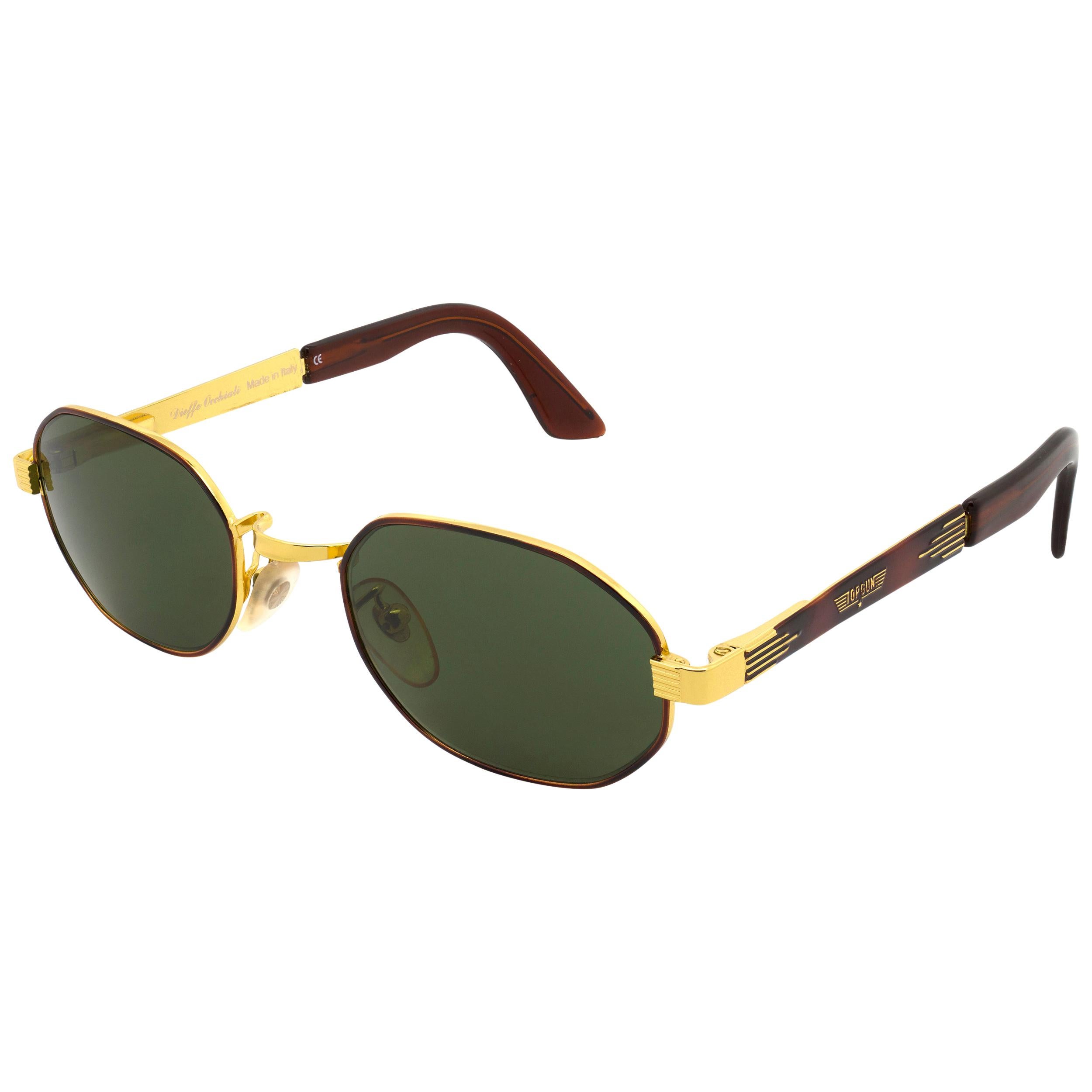 Top Gun hexagonal vintage sunglasses, Italy 90s