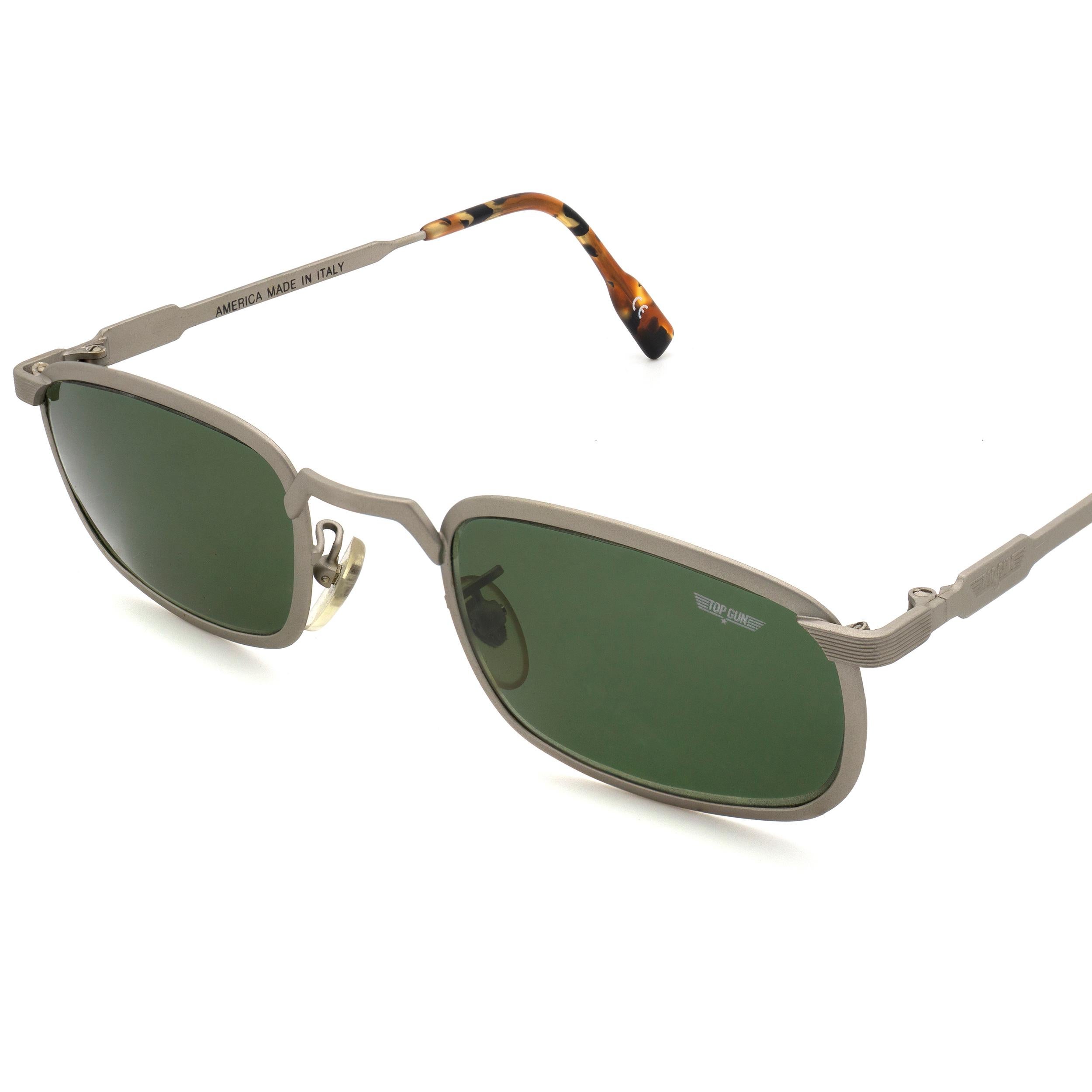 Gray Top Gun vintage sunglasses, Italy 90s For Sale